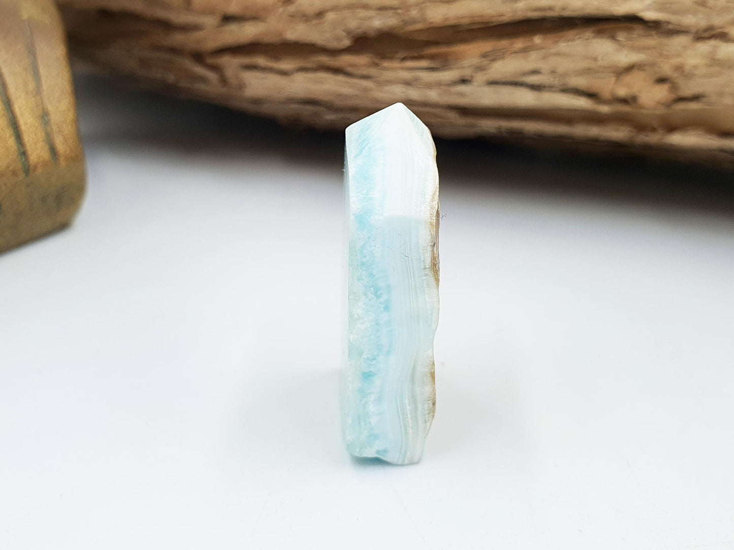 Natural Larimar Mini Tower / Natural Larimar Point / Natural Larimar / Rare Crystal - 11.1g