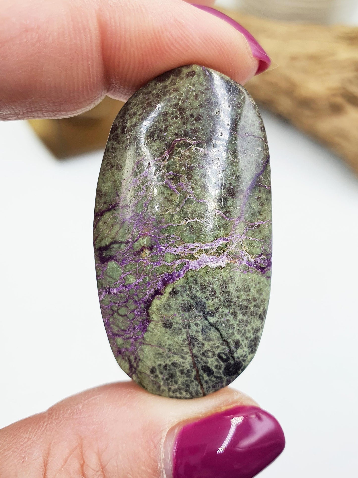 Little Stunning Atlantisite Palm / Atlantisite Palm Stone / Collectors Crystal Palm / Reiki Crystal Palm / Meditation Stone - 25g