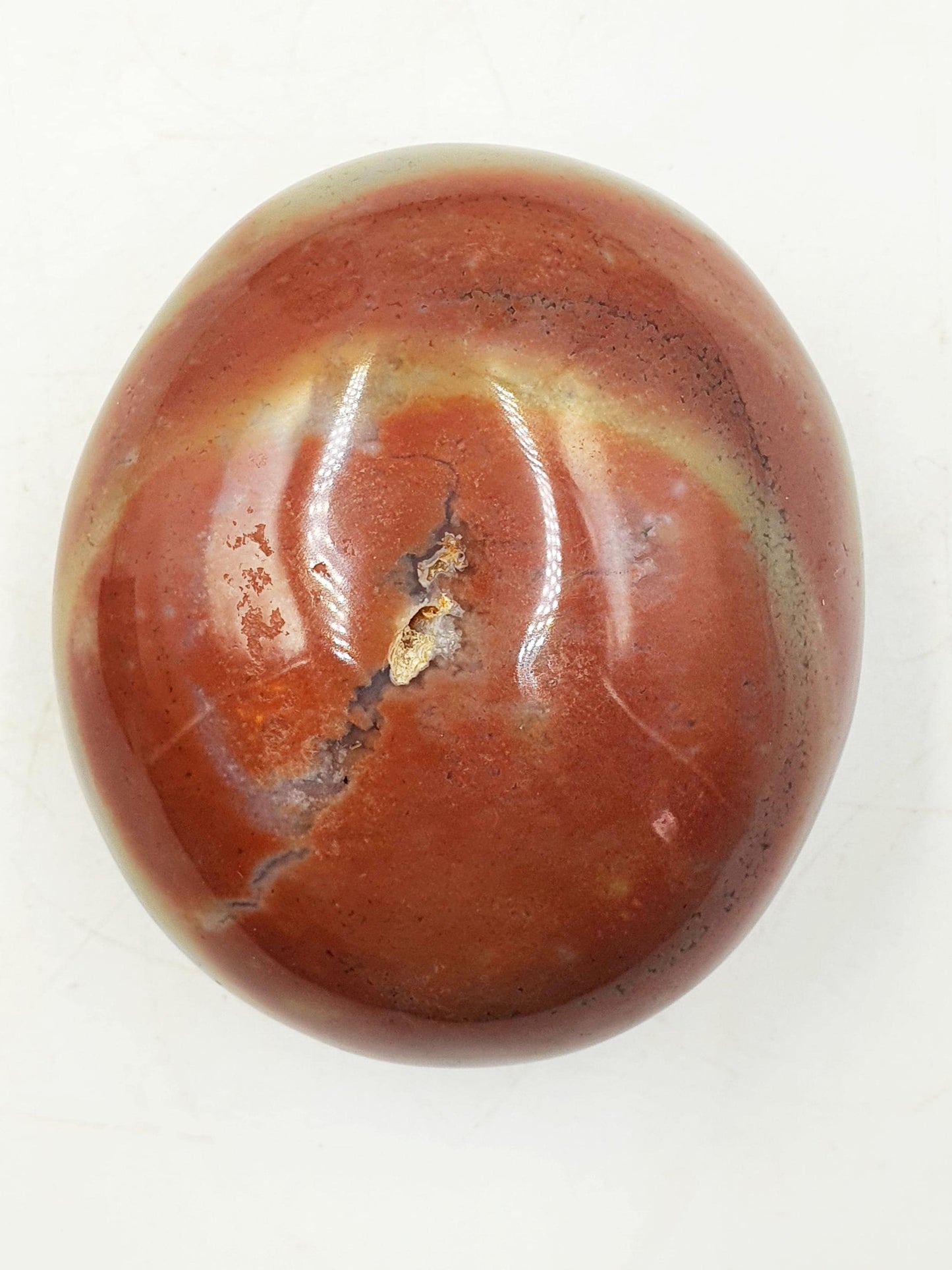 Large Ocean Jasper Palm / Ocean Jasper Palm stone / Colourful OJ Palm / Meditation Palm - 210g