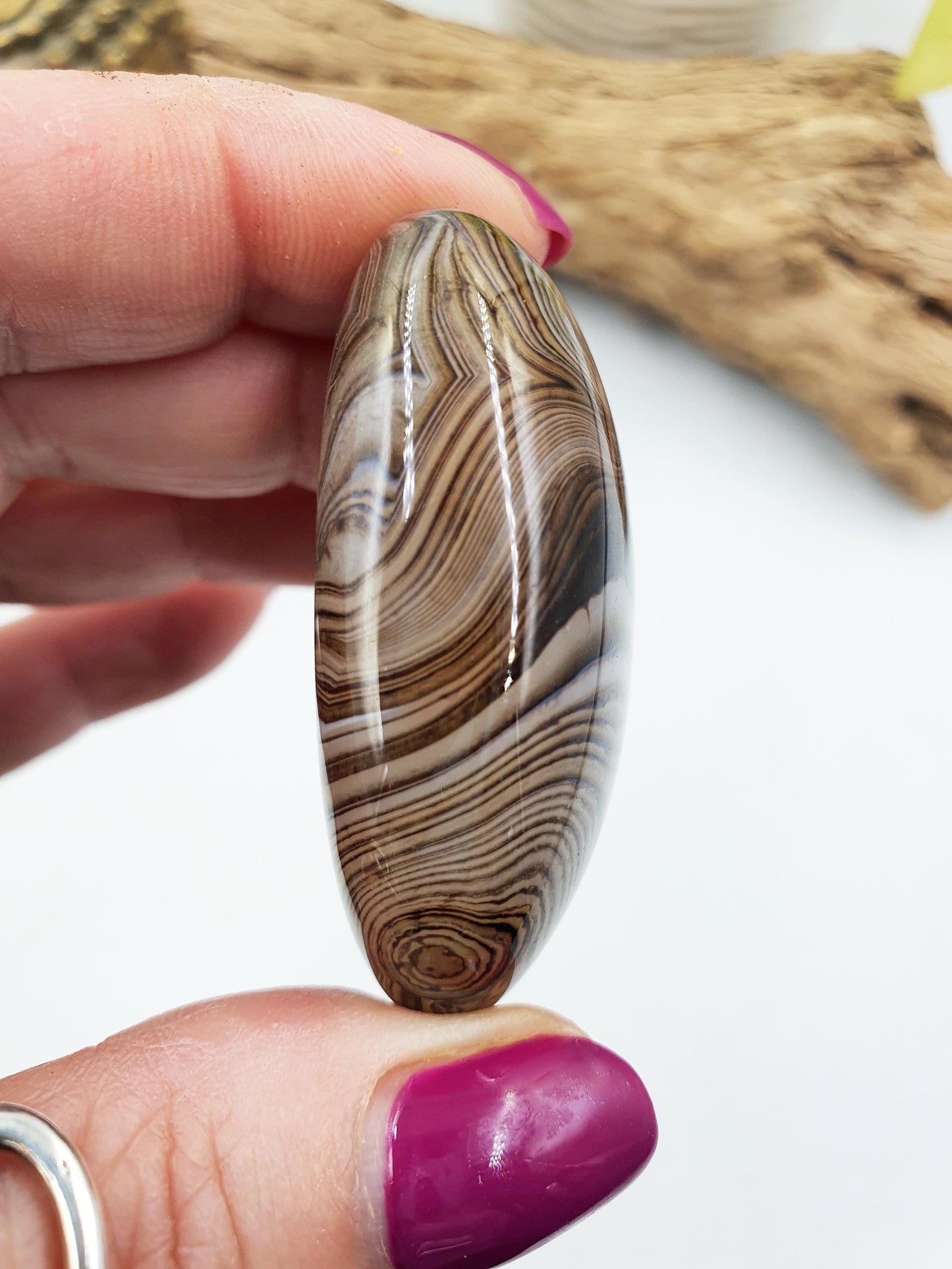 Beautiful Sardonyx Palm / Sardonyx Palm Stone / Healing Palm / Meditation Palm / Reiki Crystal Palm - 50g