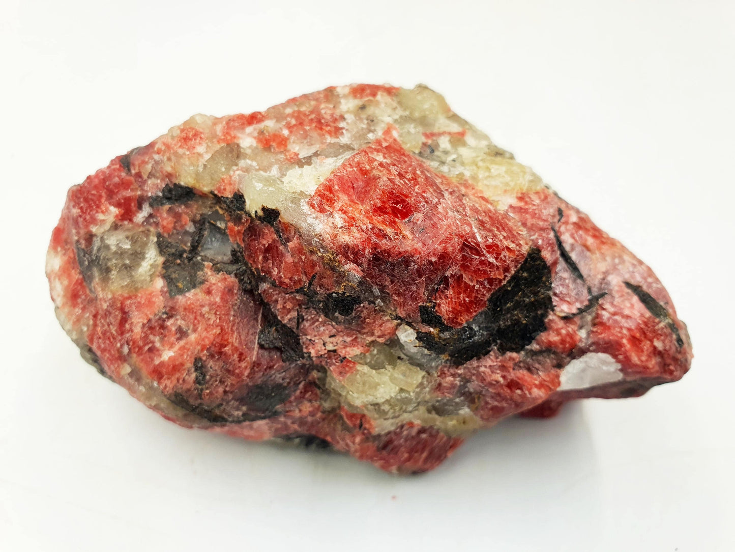 Raw Rhodonite Specimen / Large Raw Red Rhodonite / Raw Rhodonite Chunk / Raw Pink Crystal Specimen - 605g