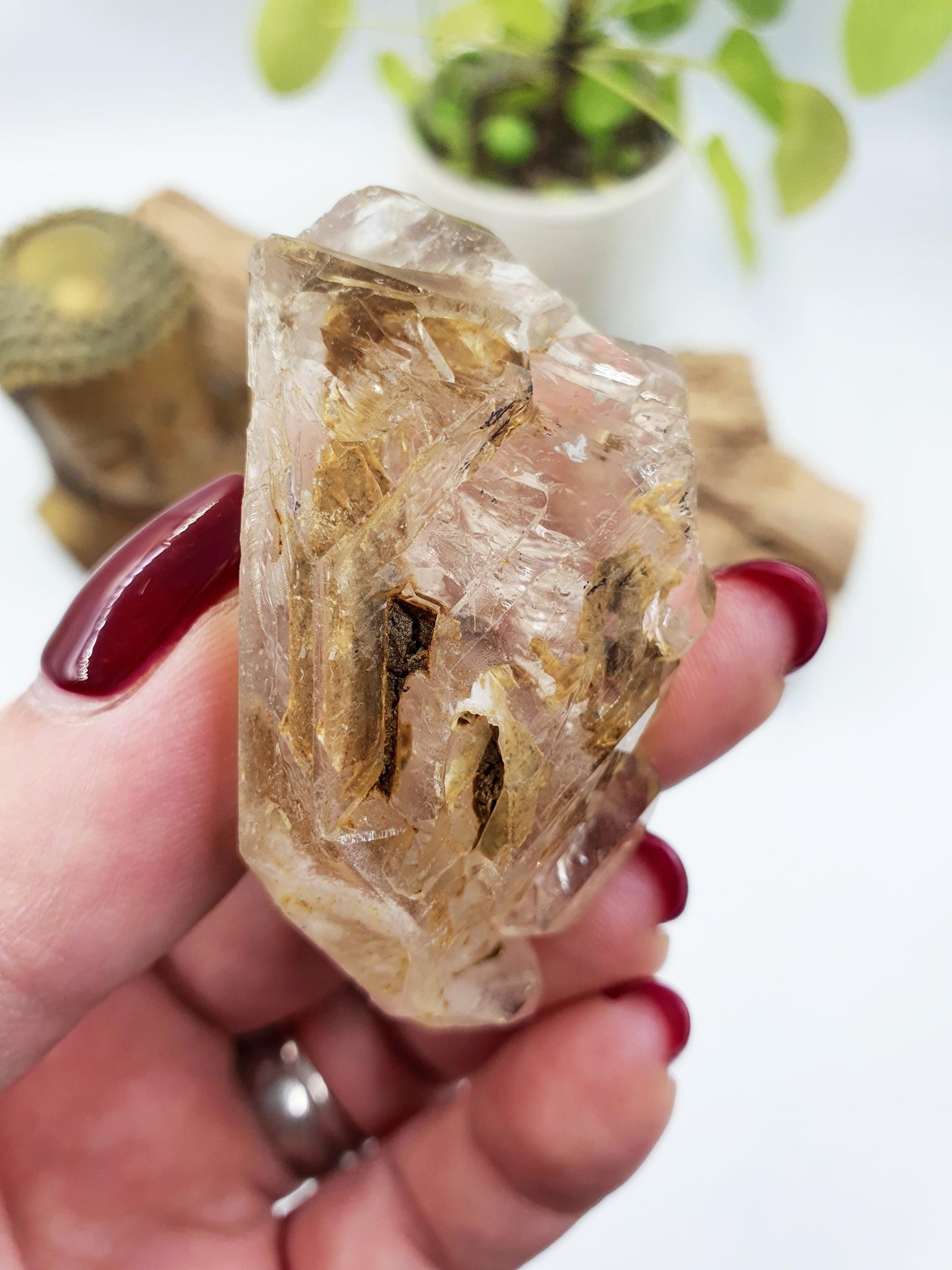 Elestial Quartz Specimen / Quartz Specimen / Raw Elestial / Raw Rare Quartz - 47g