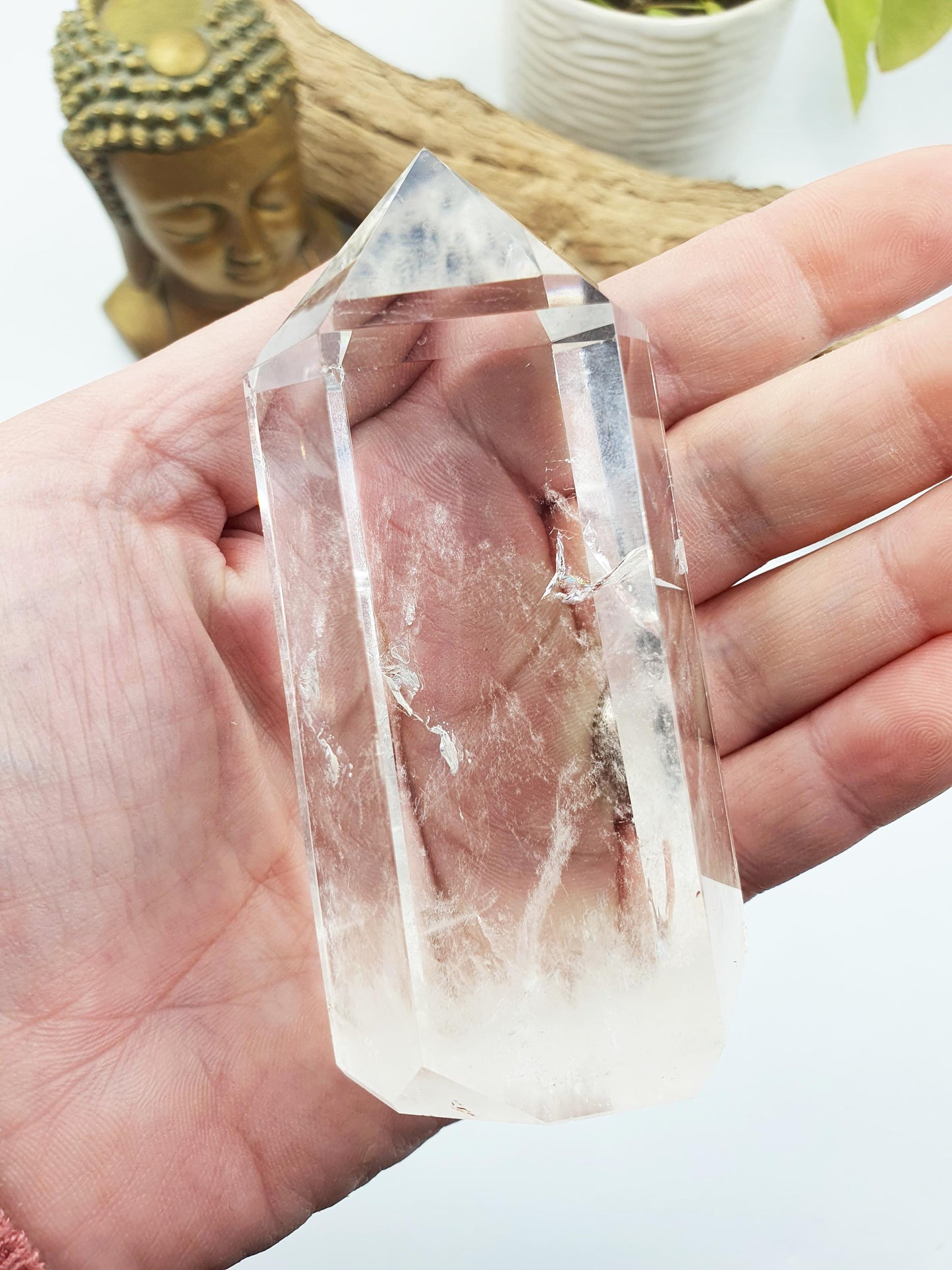 Large High Grade Clear Quartz Tower / Clear Quartz Point / Clear Quartz Obelisk / Healing Tower - 235g