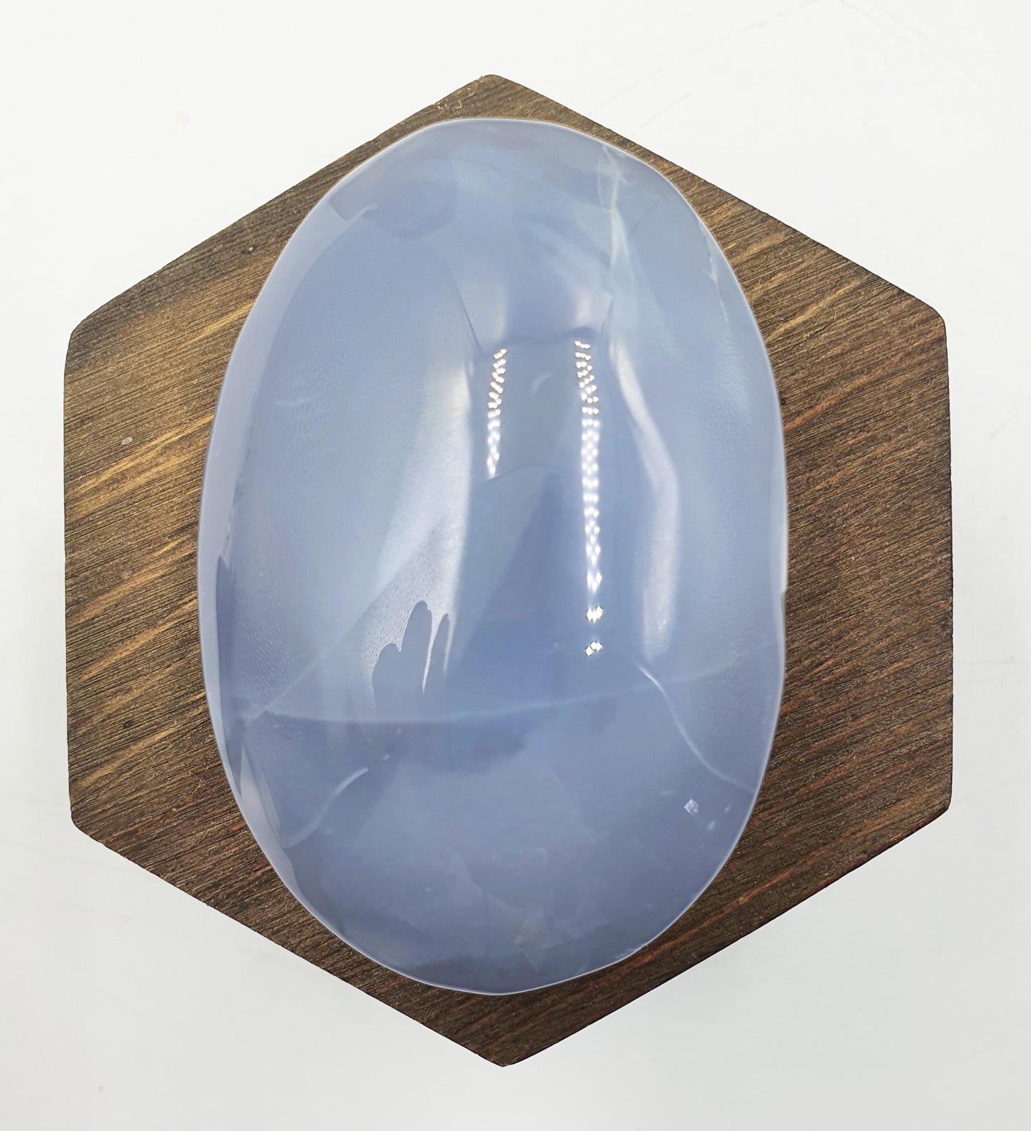 Beautiful Blue Chalcedony Palm / Chalcedony Palm Stone / Meditation Palm / Reiki Crystal Palm / Rare Palm - 150g