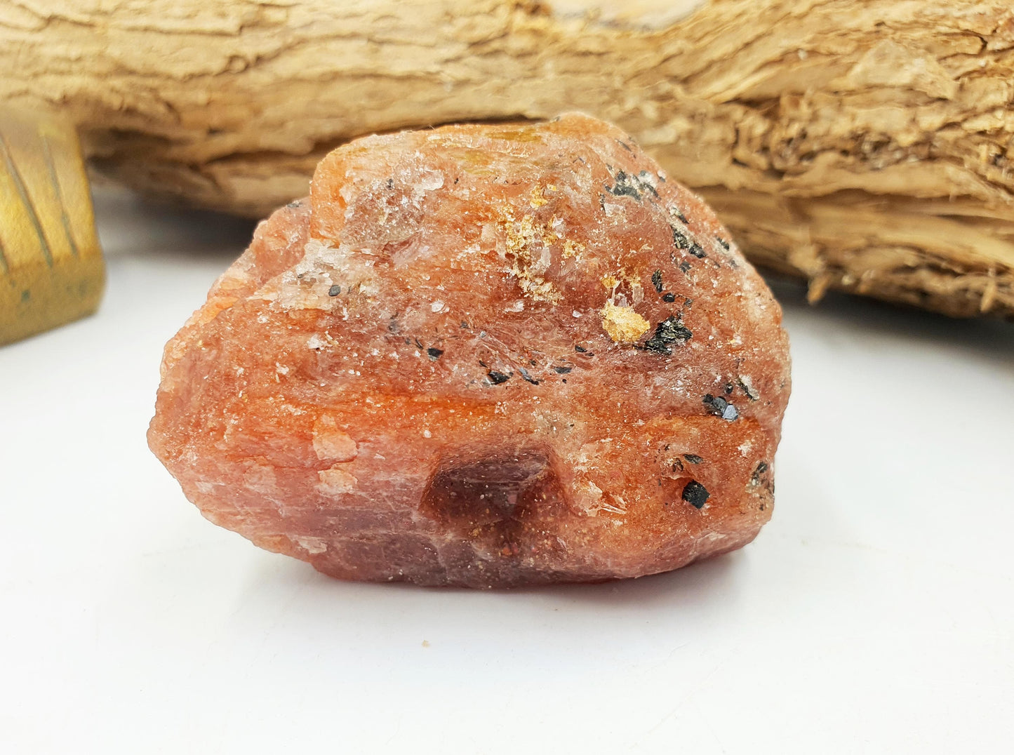 Flashy Raw Sunstone / Sunstone Specimen / Rough Sunstone / Natural Sunstone Chunk - 135g