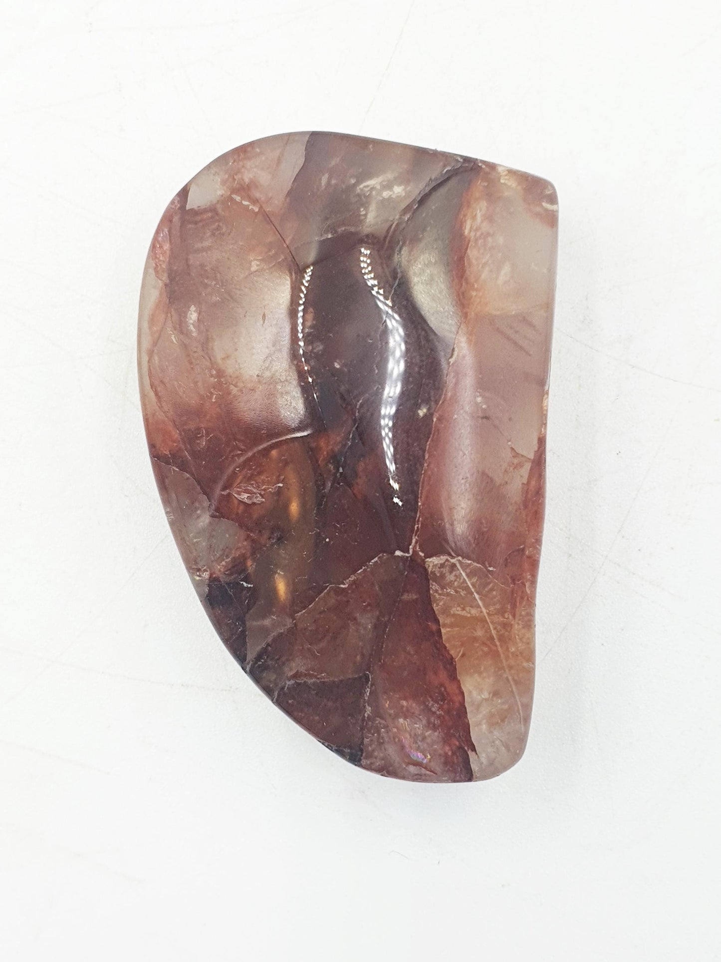 Little Fire Quartz Freeform with rainbows/ Hematoid Quartz Freeform / Fire Quartz with Rainbows Chunk - 65g