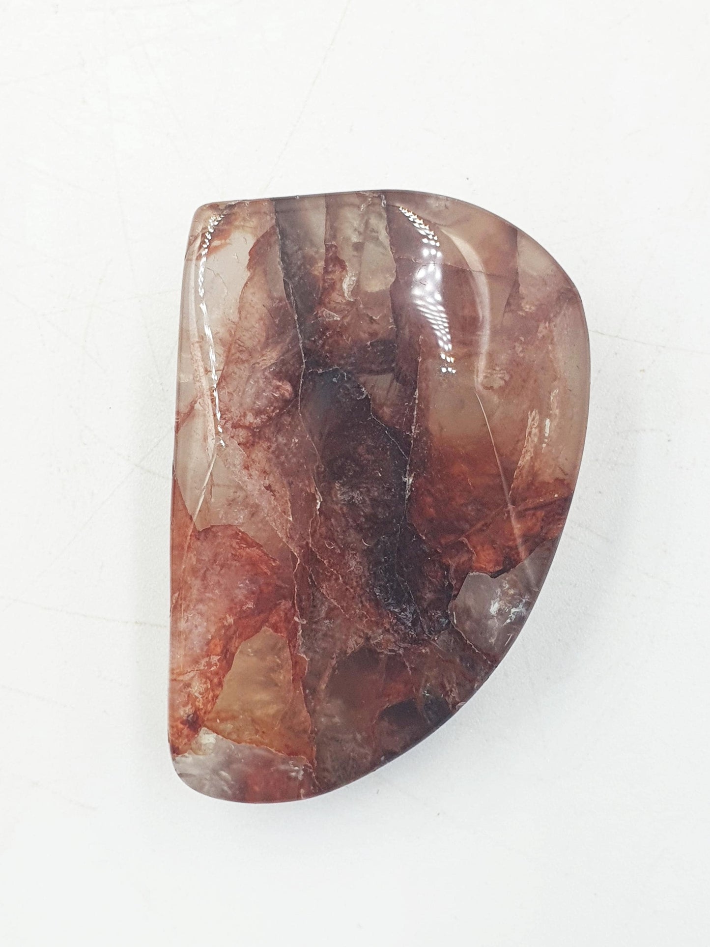 Little Fire Quartz Freeform with rainbows/ Hematoid Quartz Freeform / Fire Quartz with Rainbows Chunk - 65g