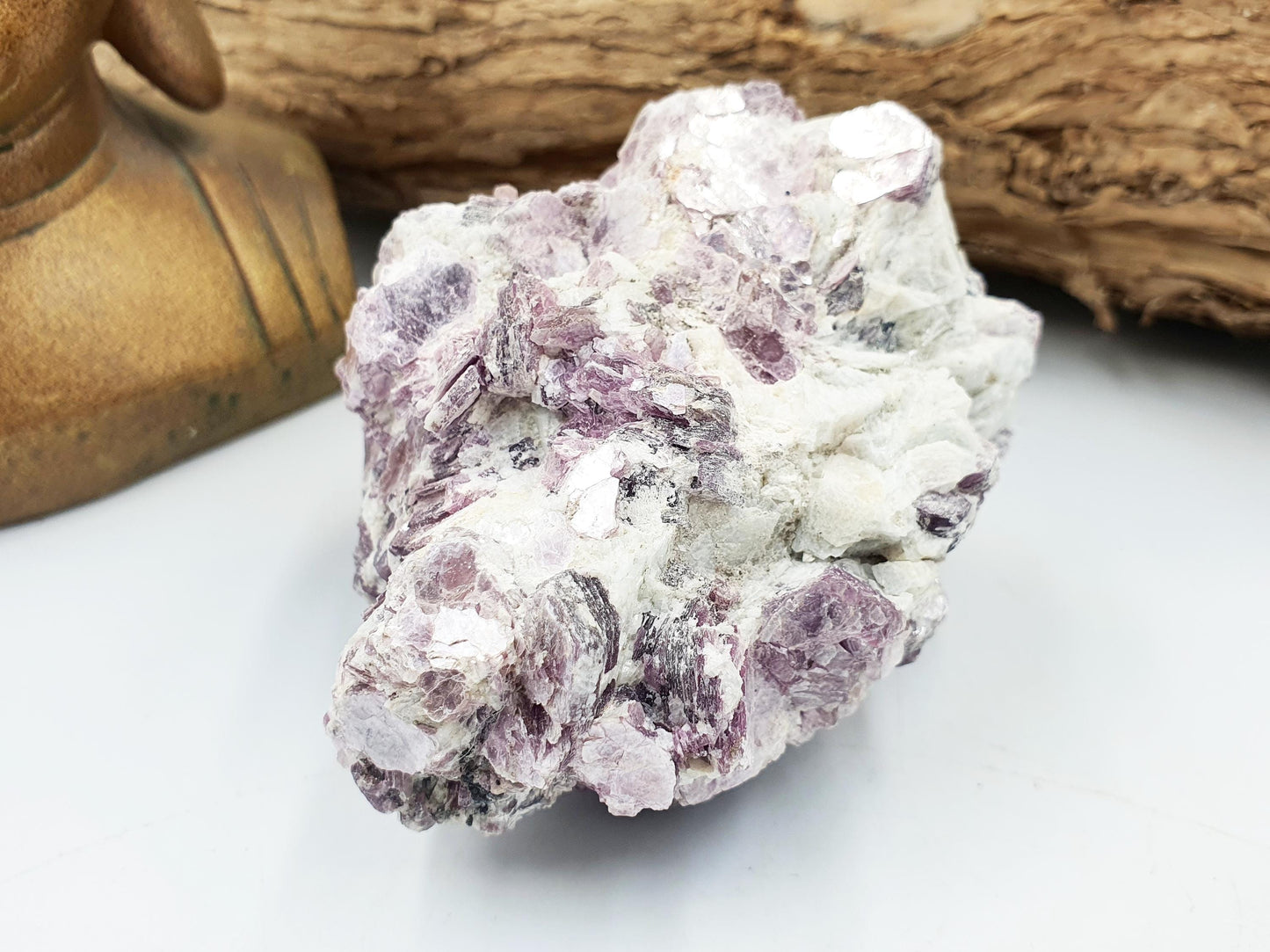 Sparkly Raw Purple Mica / Large Purple Mica Palm Specimen / Lepidolite Raw / Rough Purple Mica / Purple Mica Chunk - 270g