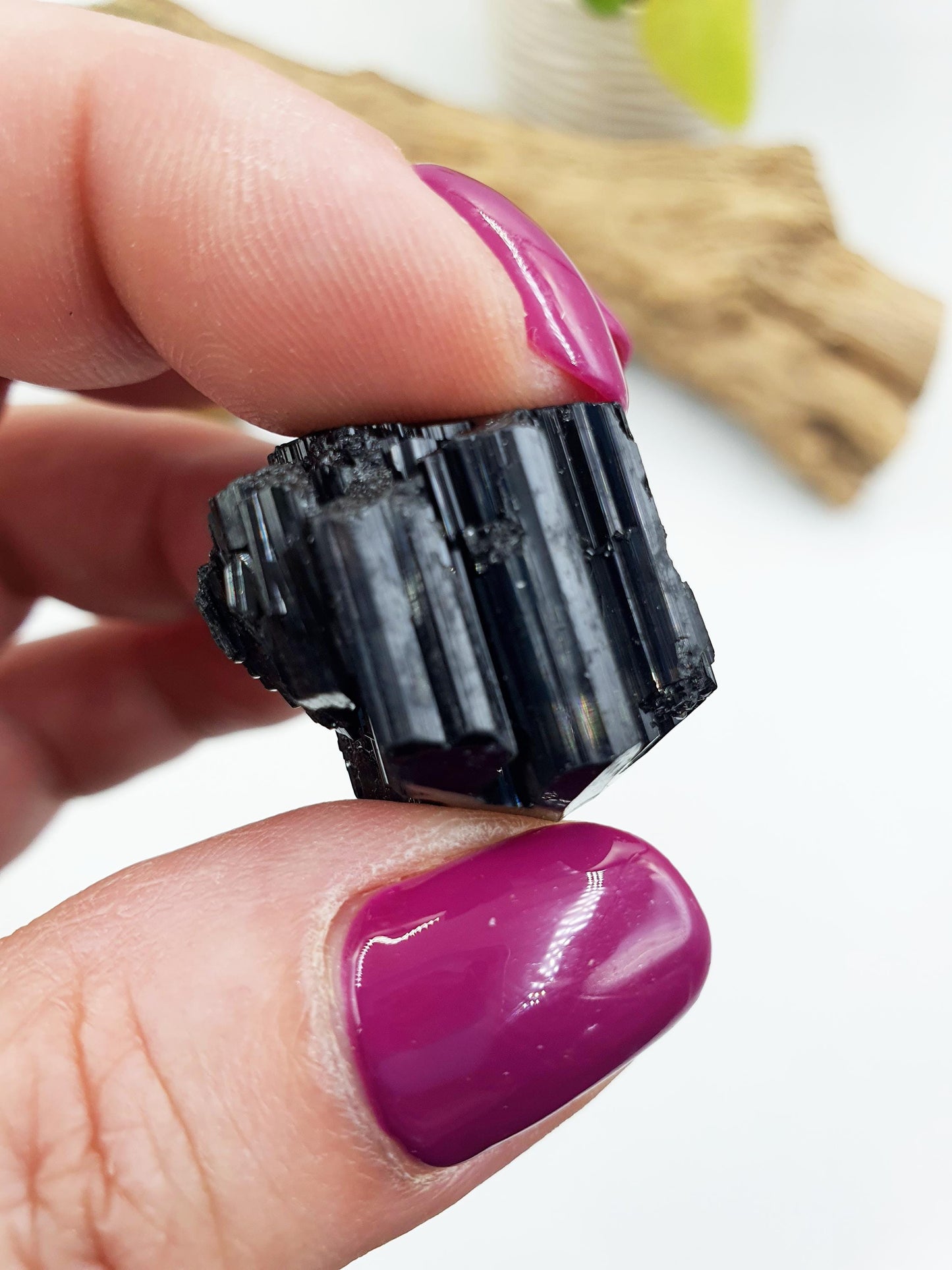 High Grade Flashy Raw Black Tourmaline Piece / Raw Sparkly Tourmaline / Raw Crystal / Tourmaline Specimen / Pendant Making - 10g