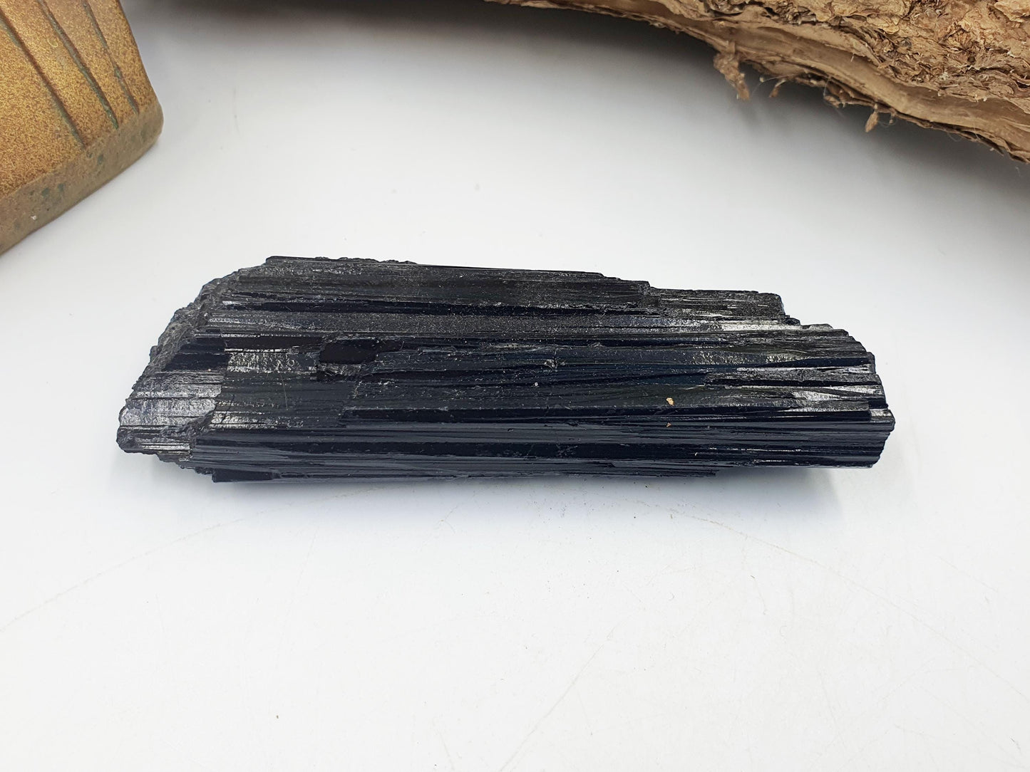 Flashy Raw Black Tourmaline / Raw Tourmaline / Raw Crystal / Tourmaline Specimen - 140g