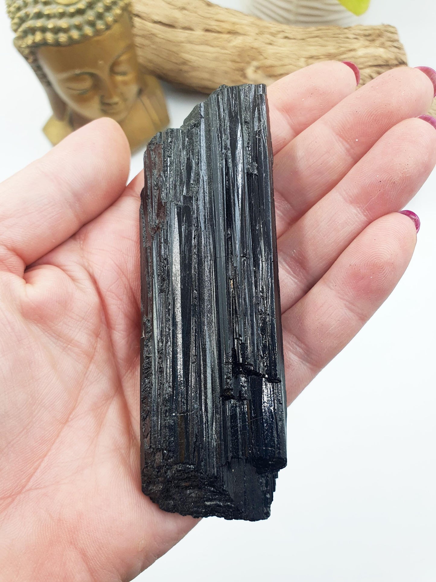 Flashy Raw Black Tourmaline / Raw Tourmaline / Raw Crystal / Tourmaline Specimen - 140g