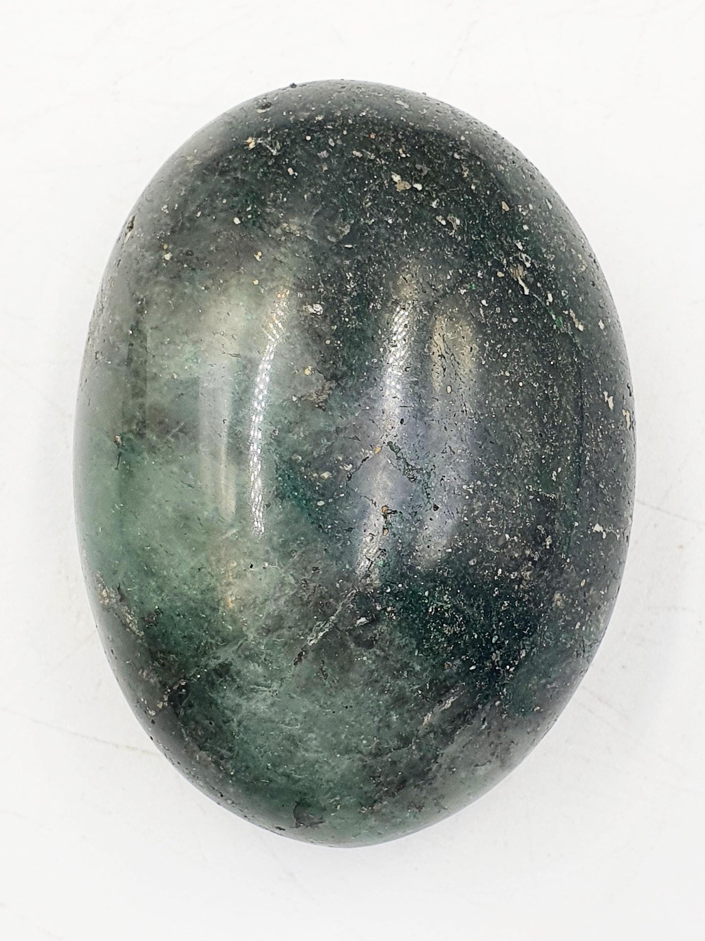 Green Fuchsite Palm Stone - Heart Chakra & Emotional Healing Crystal - 145g