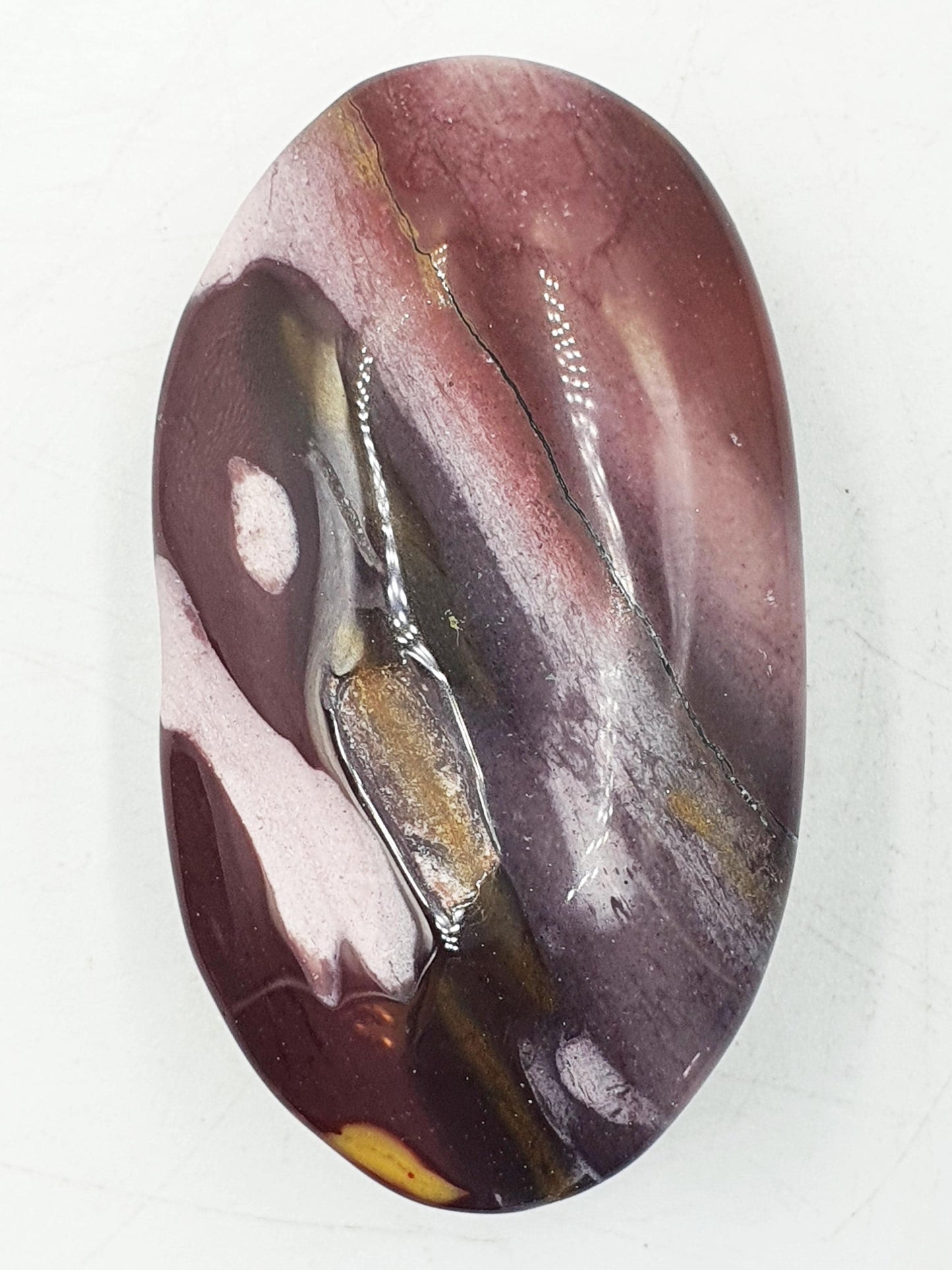 Large Mookaite Jasper Palm / Mookaite Jasper Palm Stone / Pocket Stone / Meditation Palm / Reiki Crystal Palm - 75g