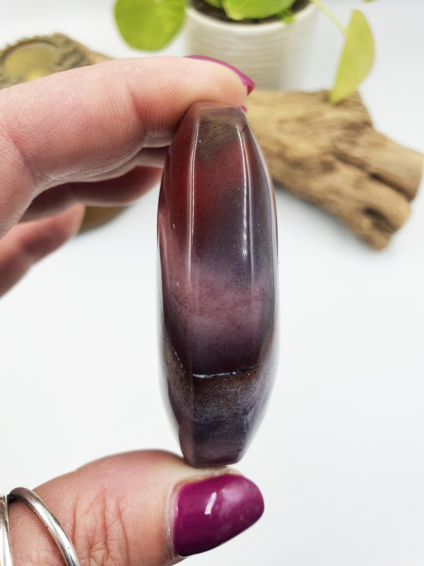 Large Mookaite Jasper Palm / Mookaite Jasper Palm Stone / Pocket Stone / Meditation Palm / Reiki Crystal Palm - 75g