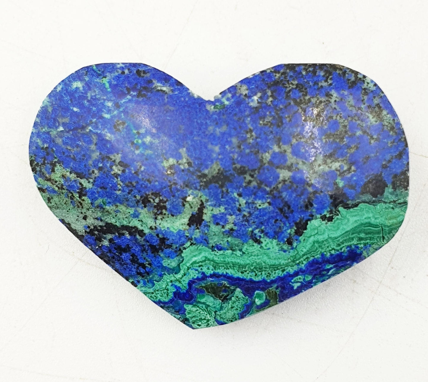 High Grade Azurite Crystal Heart / Stunning Azurite Puff Heart / Azurite Reki Crystal Heart / Collectors Crystal Heart - 35g