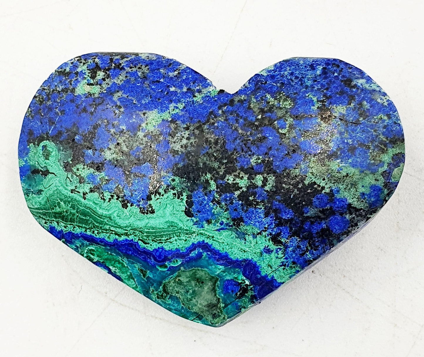 High Grade Azurite Crystal Heart / Stunning Azurite Puff Heart / Azurite Reki Crystal Heart / Collectors Crystal Heart - 35g