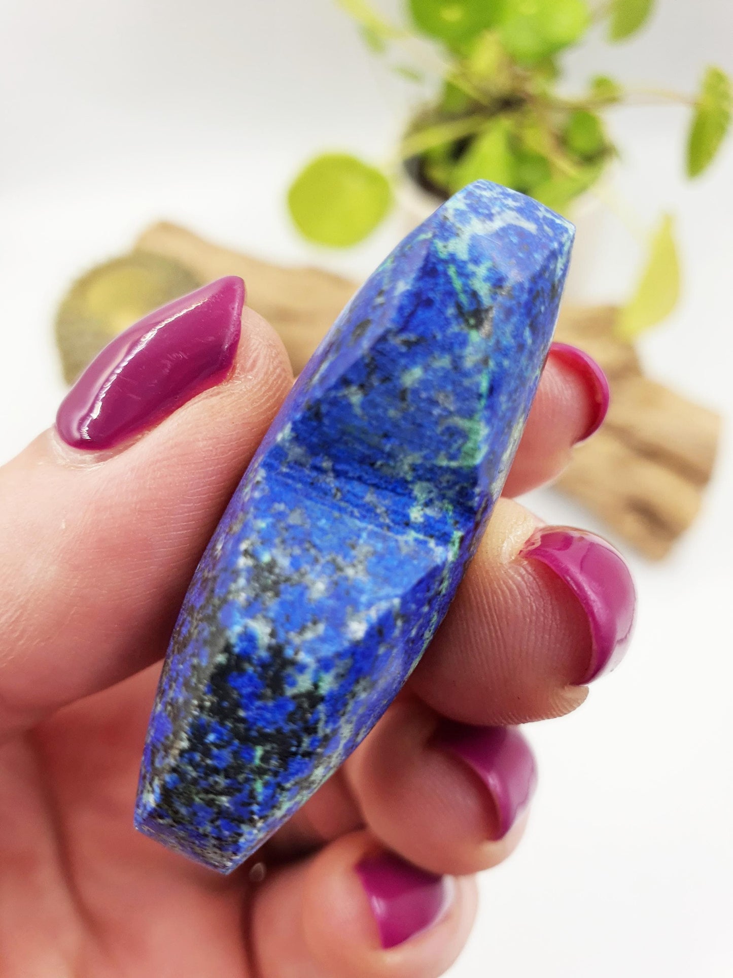 High Grade Azurite Crystal Heart / Stunning Azurite Puff Heart / Azurite Reki Crystal Heart / Collectors Crystal Heart - 35g