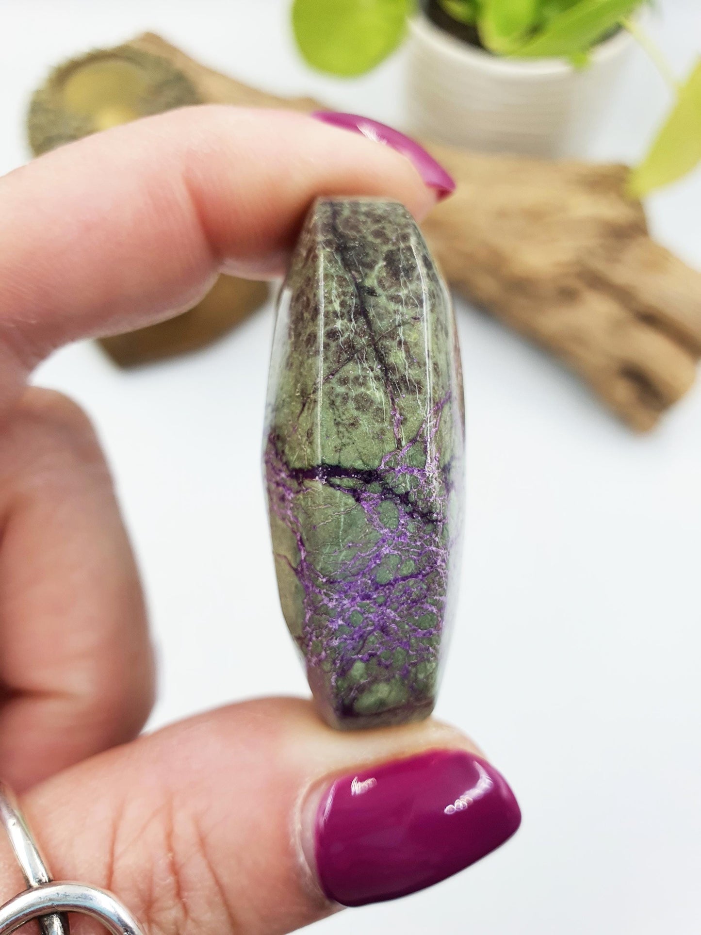Little Stunning Atlantisite Palm / Atlantisite Palm Stone / Collectors Crystal Palm / Reiki Crystal Palm / Meditation Stone - 25g