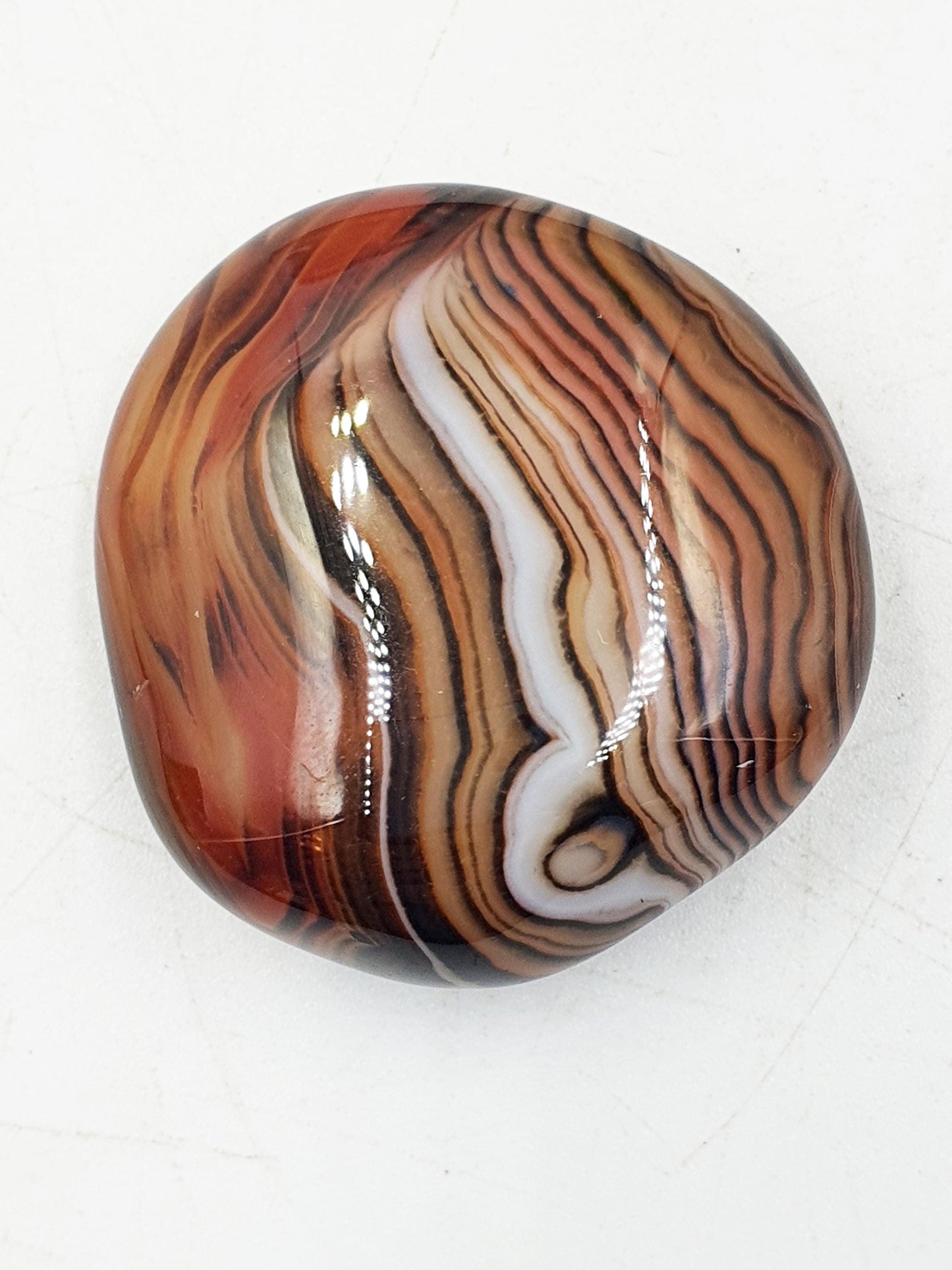 Little Sardonyx Palm / Sardonyx Palm Stone / Healing Palm / Meditation Palm / Reiki Crystal / Banded Palm - 30g