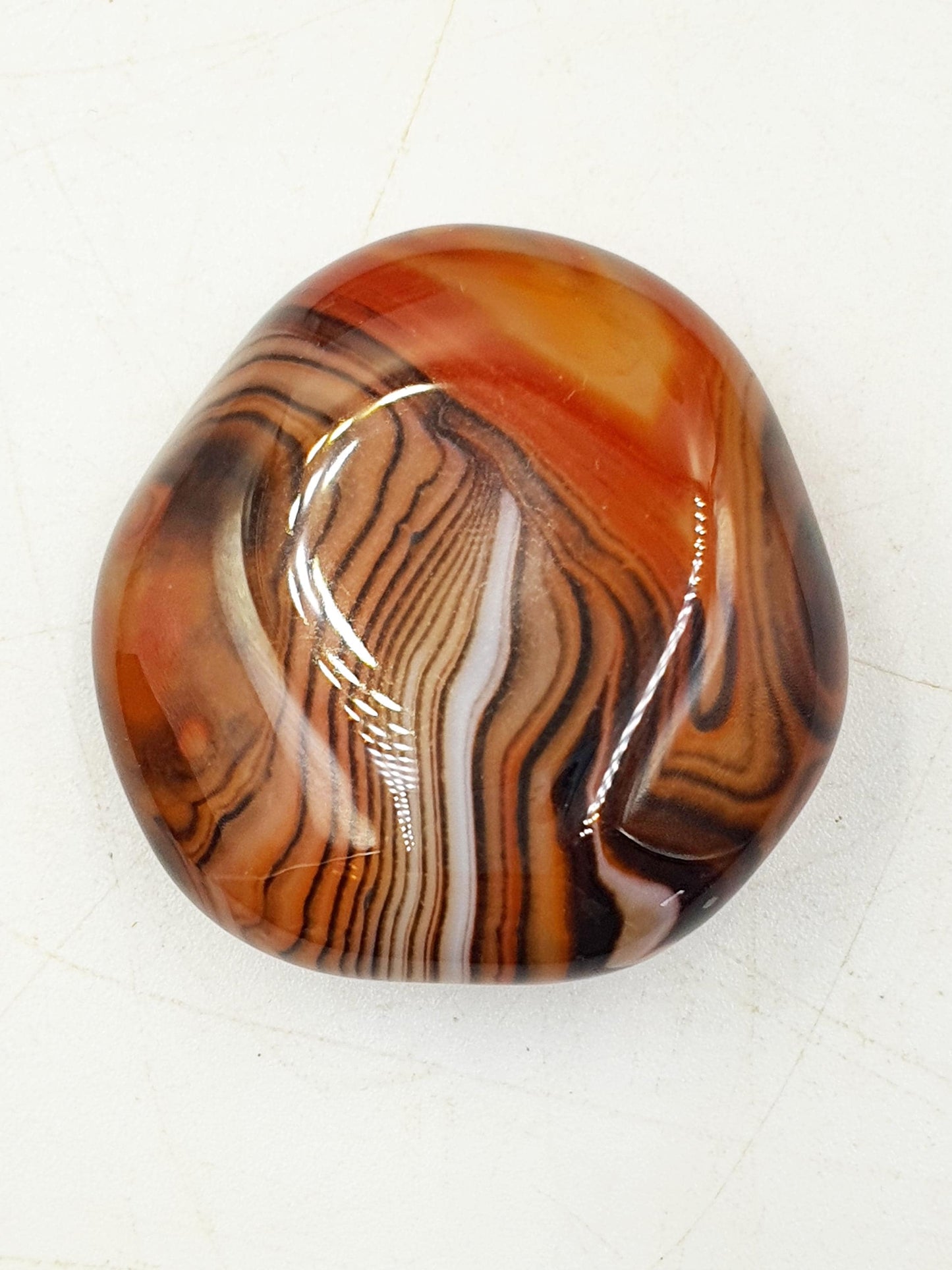 Little Sardonyx Palm / Sardonyx Palm Stone / Healing Palm / Meditation Palm / Reiki Crystal / Banded Palm - 30g