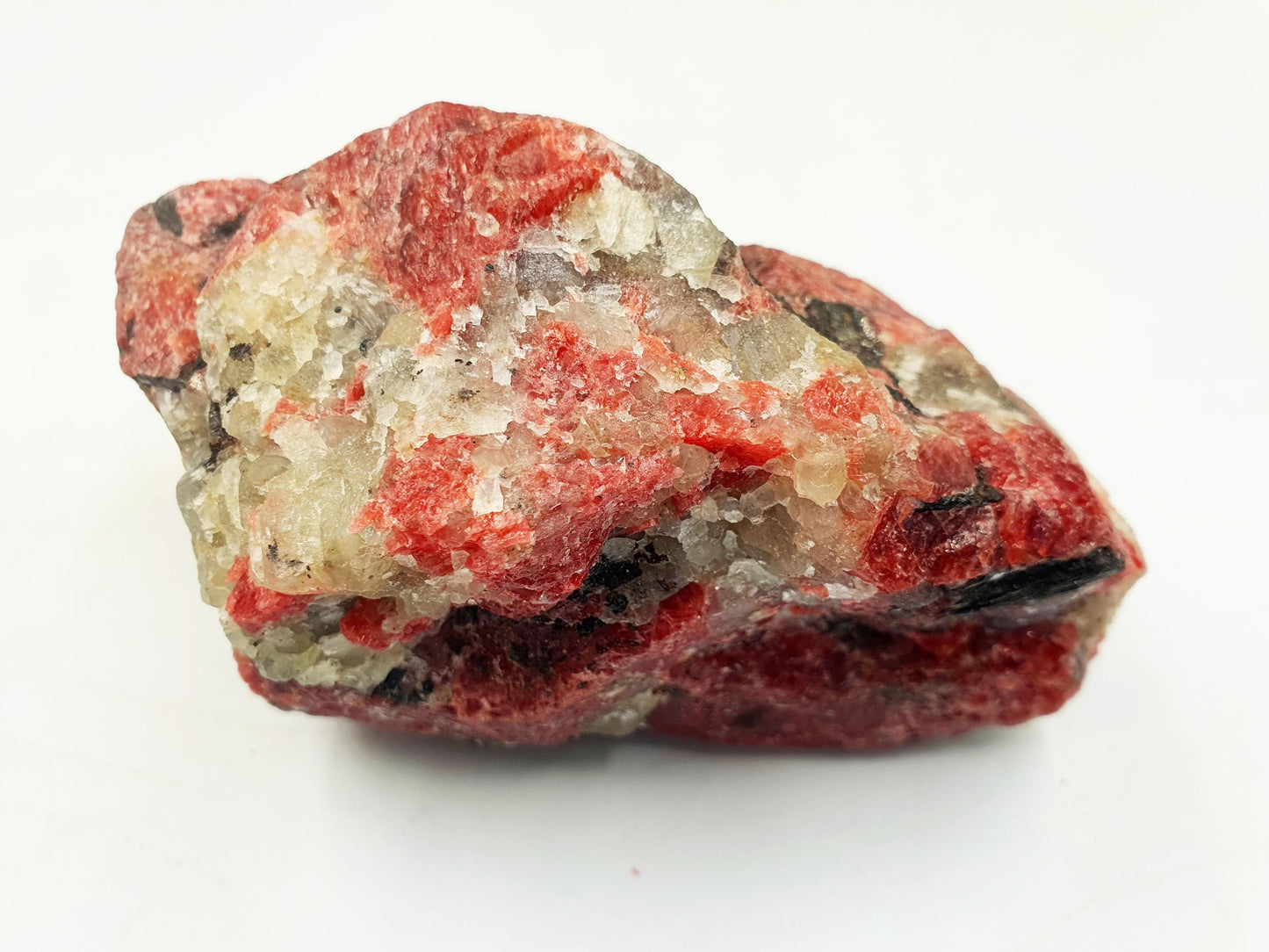 Raw Rhodonite Specimen / Large Raw Red Rhodonite / Raw Rhodonite Chunk / Raw Pink Crystal Specimen - 605g