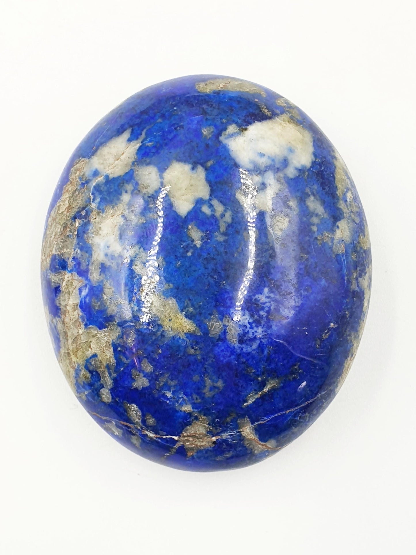 Lapis Lazuli Palm Stone - Wisdom & Truth Third Eye Chakra Crystal - 125g