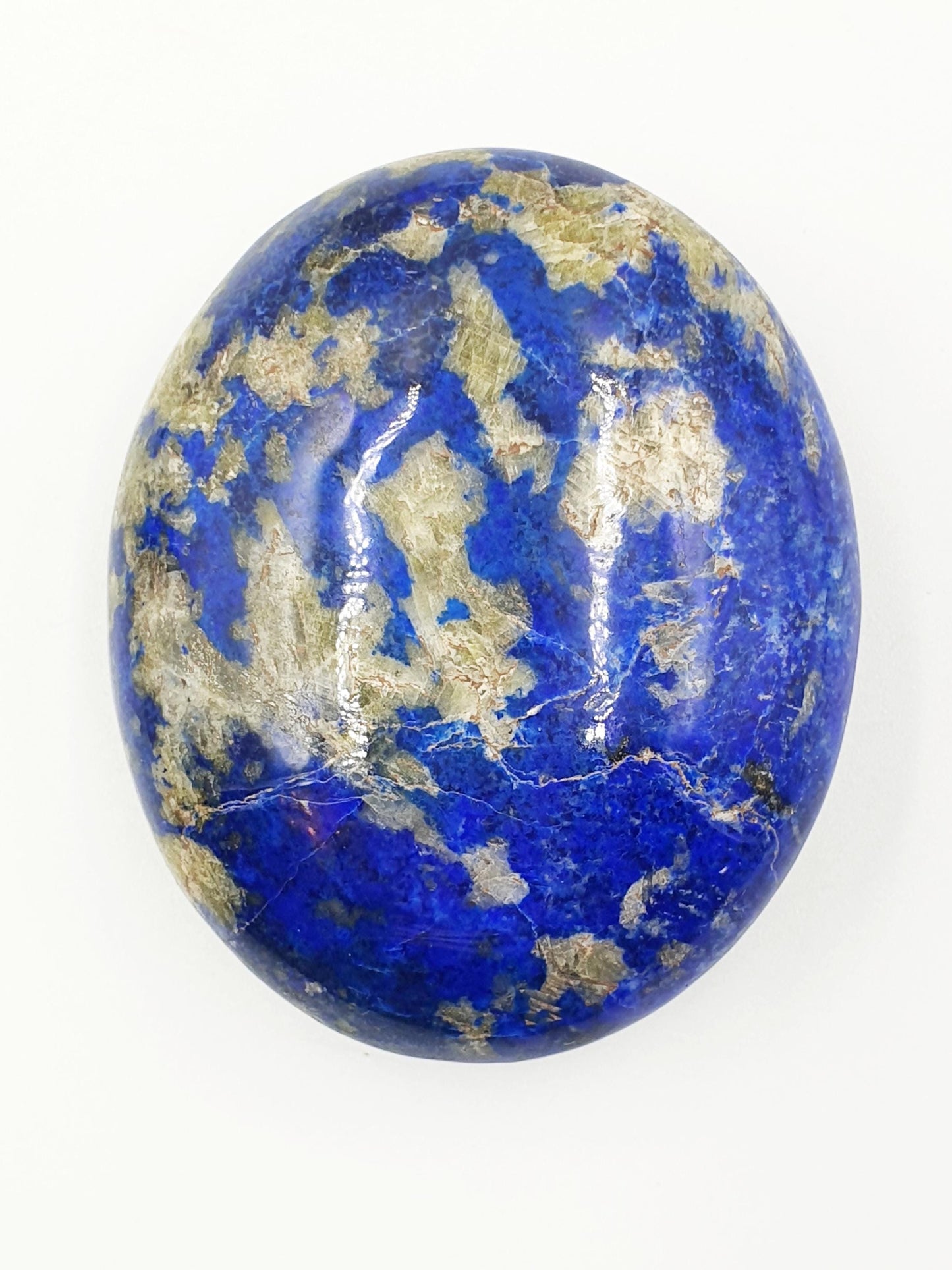 Lapis Lazuli Palm Stone - Wisdom & Truth Third Eye Chakra Crystal - 125g