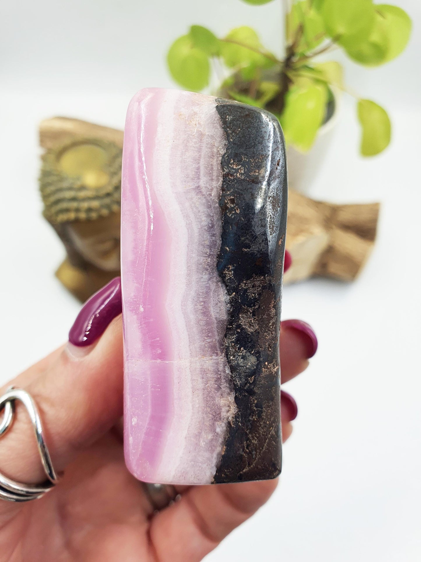 Pink Aragonite Freeform - Calming & Heart Healing Crystal - 230g