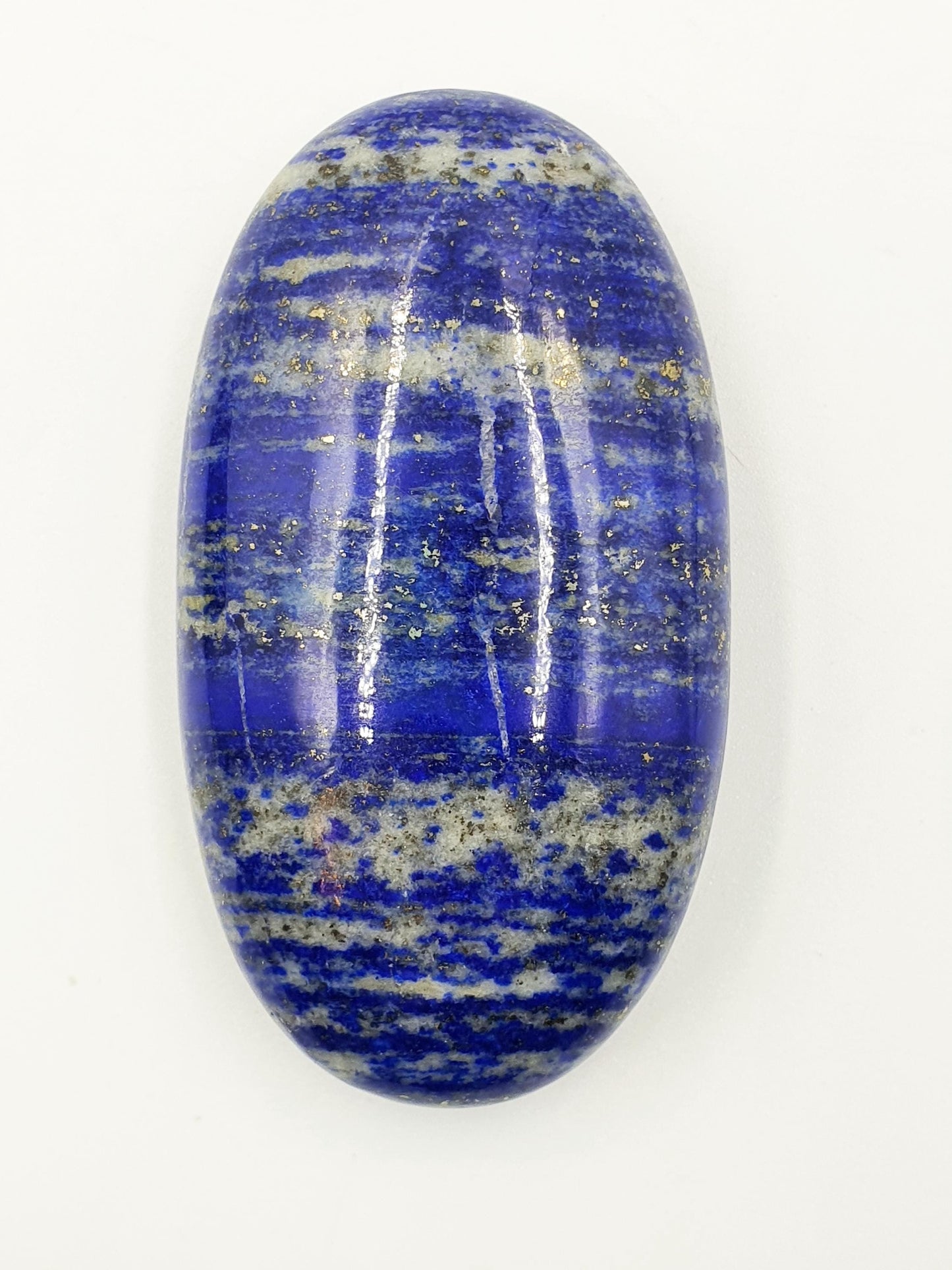 Lapis Lazuli Palm Stone - Wisdom & Truth Third Eye Chakra Crystal - 170g