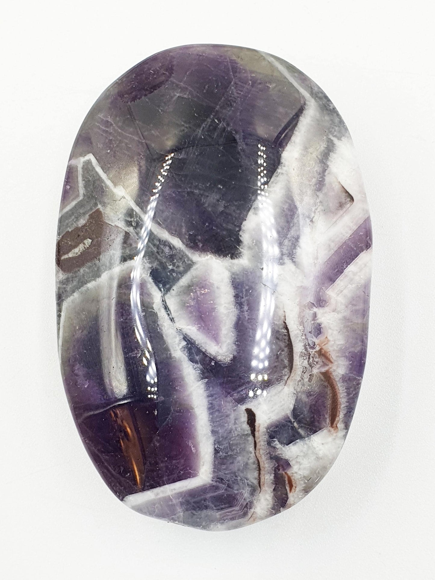 Dream Amethyst Palm Stone - Intuition & Spiritual Protection Crystal - 110g