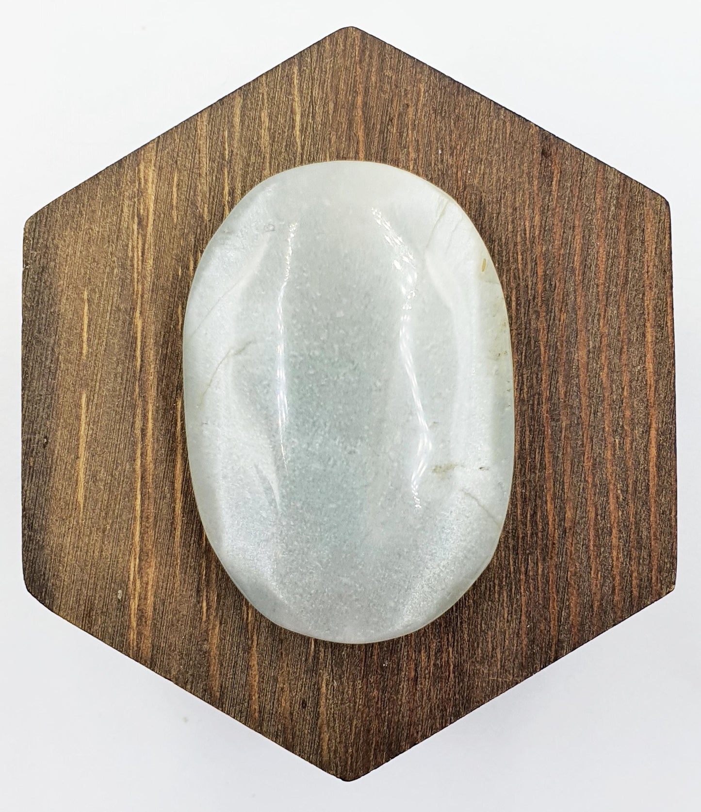 Green Moonstone Palm - Heart Chakra & Emotional Balance Healing Crystal - 60g