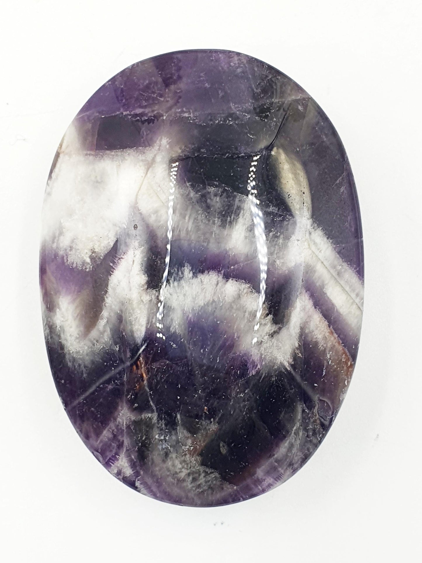 Dream Amethyst Palm Stone - Intuition & Spiritual Protection Crystal - 120g