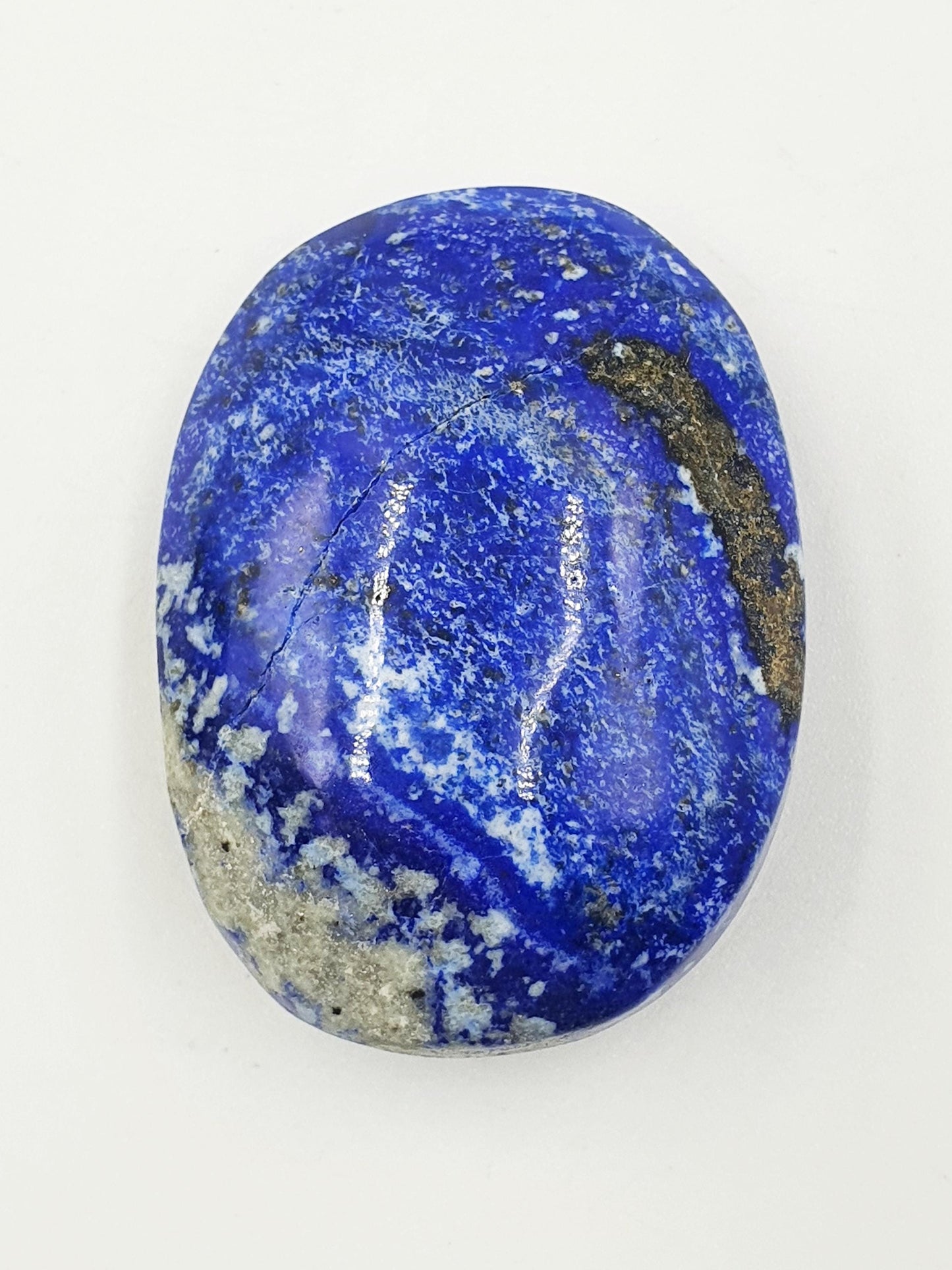 Lapis Lazuli Palm Stone - Wisdom & Truth Third Eye Chakra Crystal - 55g