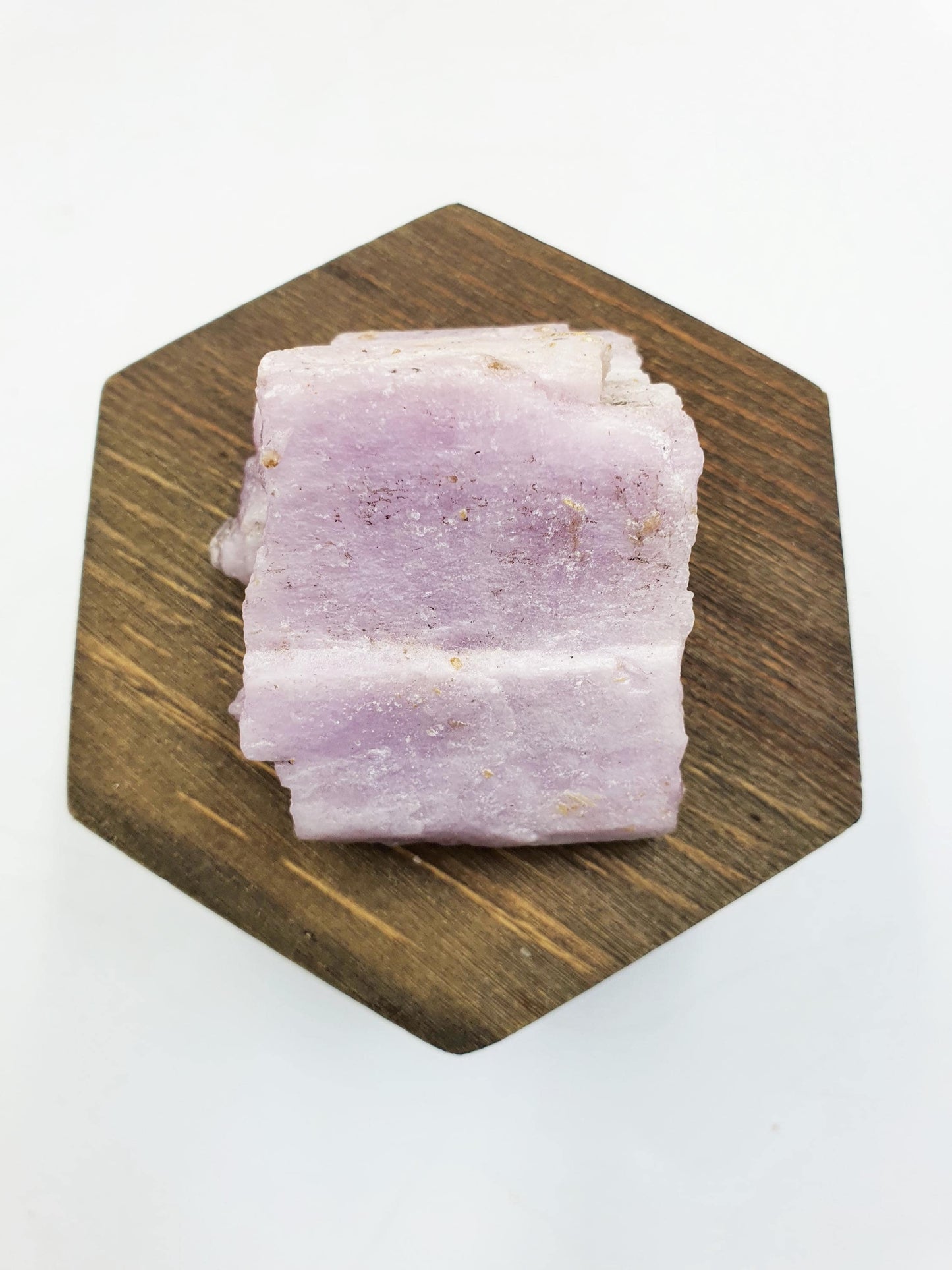 Raw Kunzite Specimen - Natural Heart Chakra & Emotional Healing Crystal - 120g