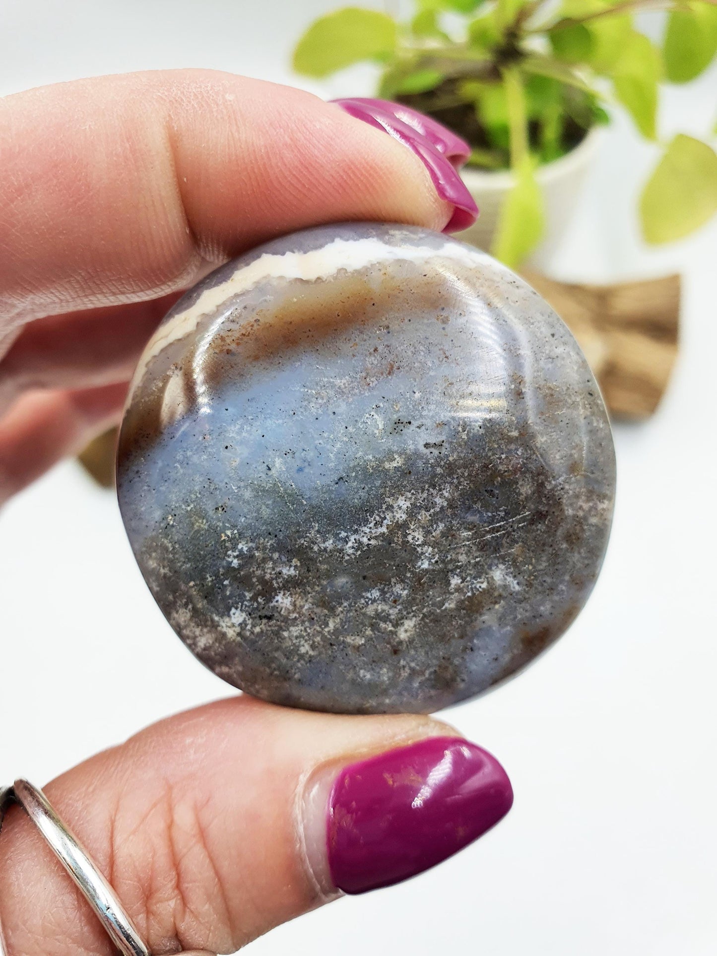Ocean Jasper Palm - Joy & Renewal Healing Crystal - 50g