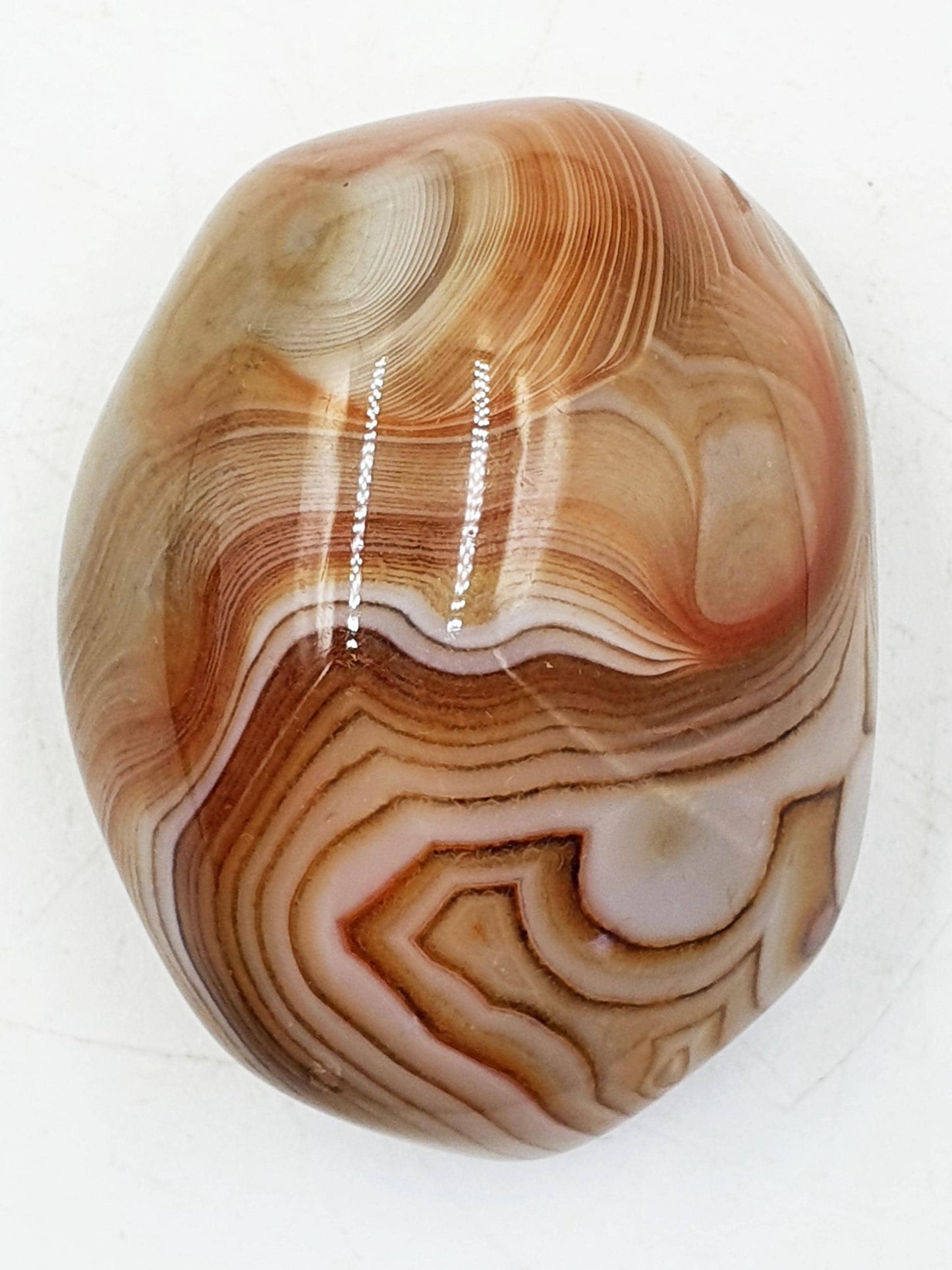 Sardonyx Palm Stone - Strength & Protection Healing - 65g
