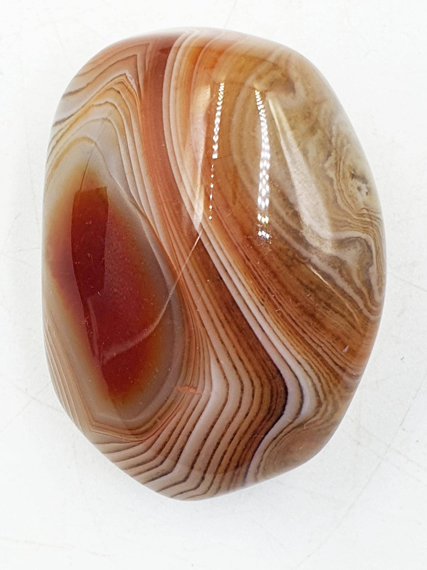 Sardonyx Palm Stone - Strength & Protection Healing - 65g