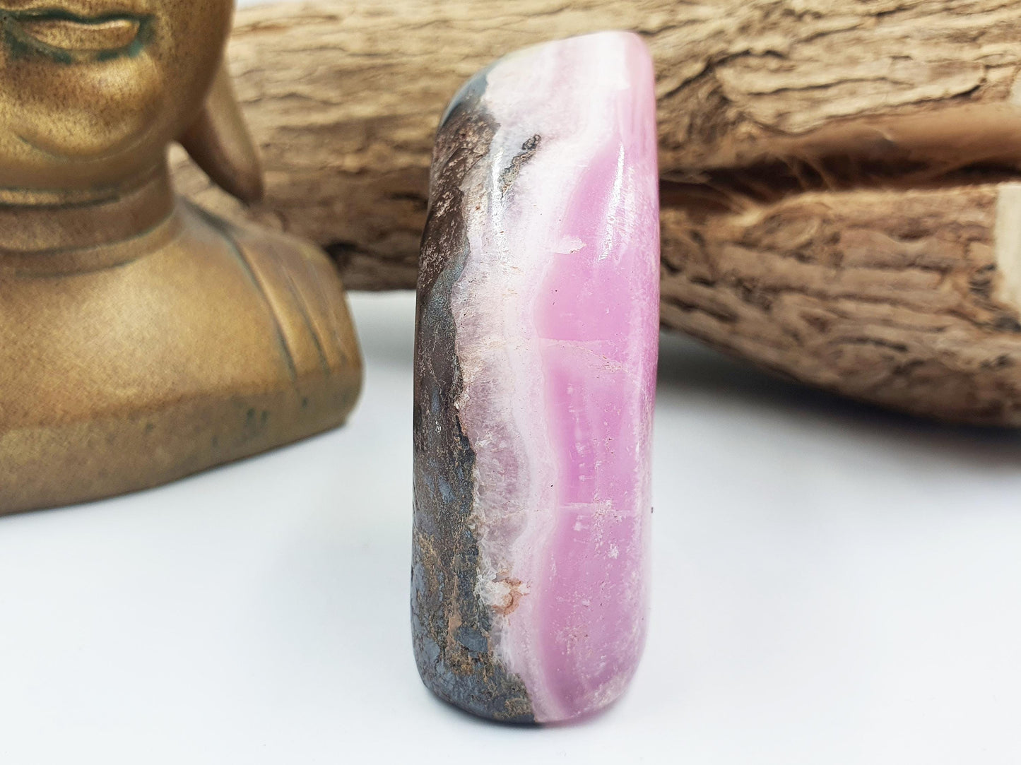 Pink Aragonite Freeform - Calming & Heart Healing Crystal - 230g