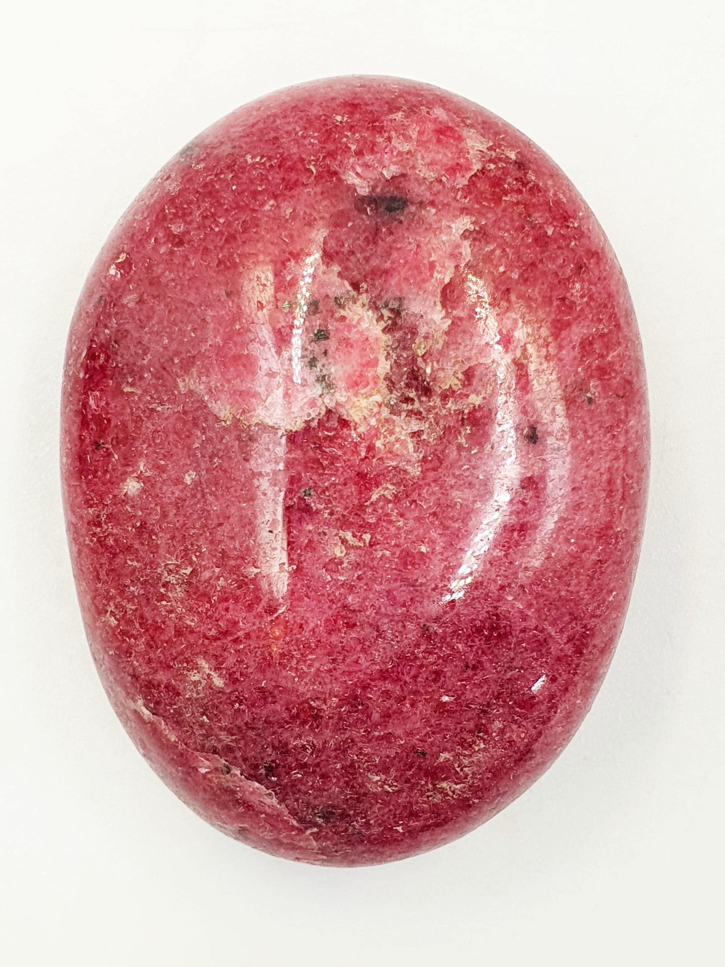 Rhodonite Palm Stone - Emotional Healing & Heart Chakra Crystal - 140g