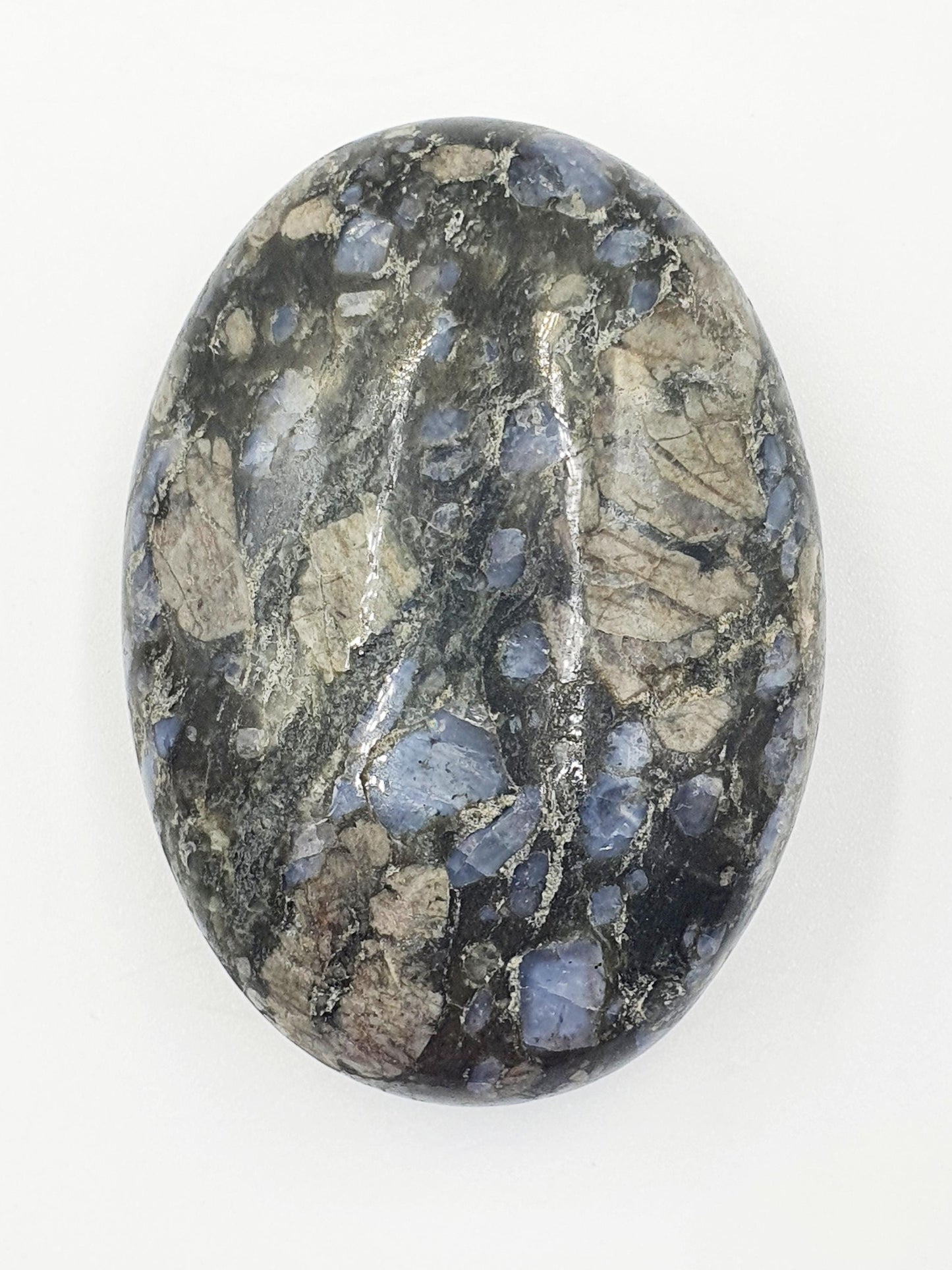 Que Sera (Llanite) Palm Stone - Uplifting & High Vibration Healing Crystal - 100g