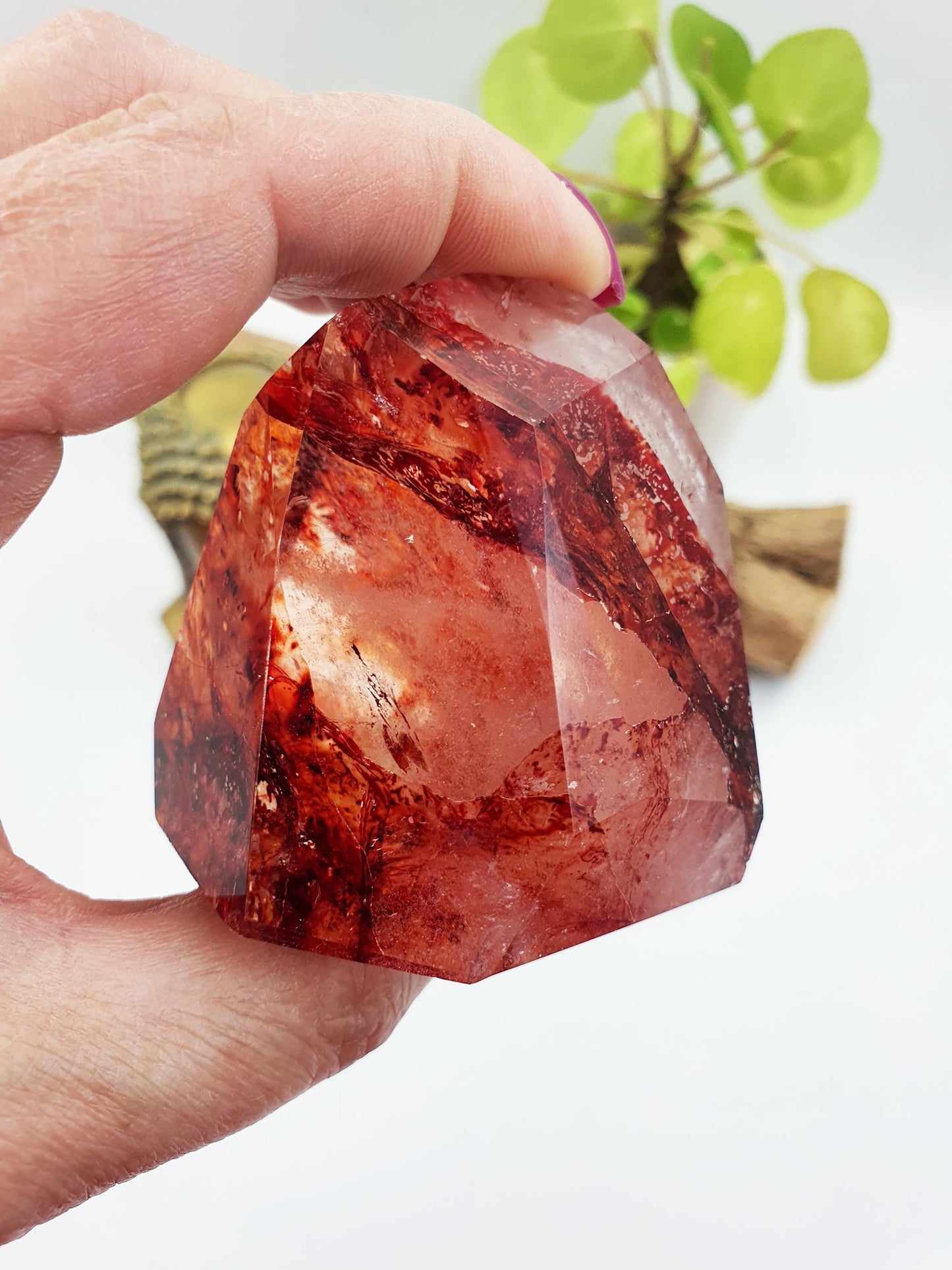Madagascan Fire Quartz (Hematoid Quartz) Freeform - Grounding & Vitality Healing Crystal - 315g