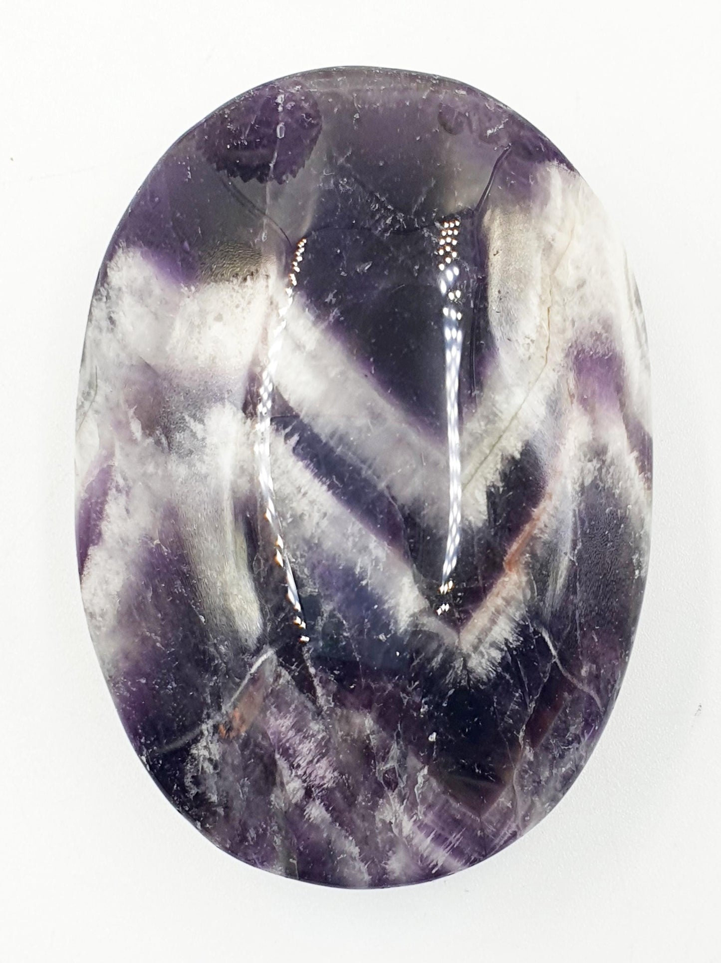 Dream Amethyst Palm Stone - Intuition & Spiritual Protection Crystal - 120g