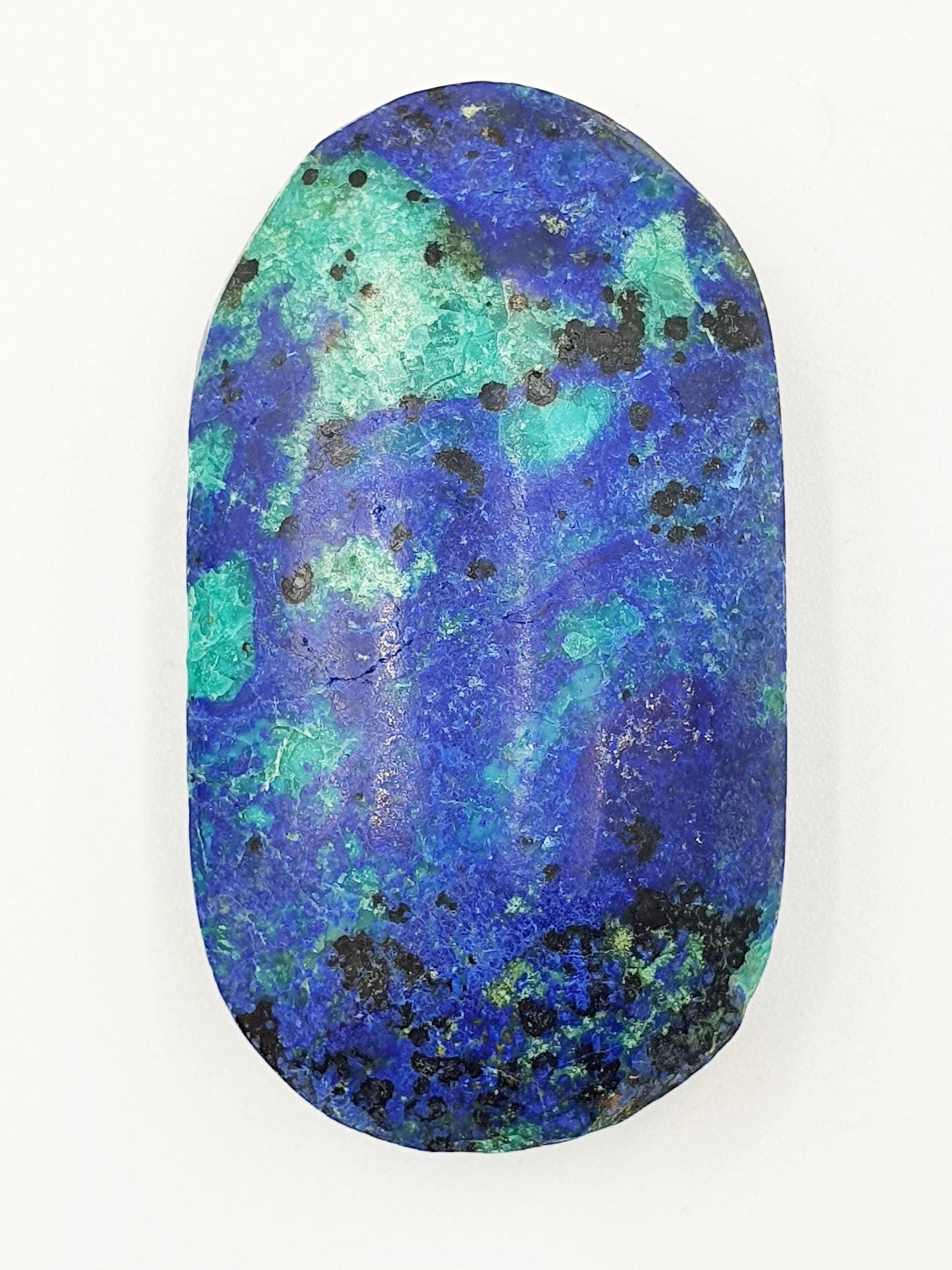 Rare Azurite Palm Stone - Intuition & Spiritual Insight Third Eye Chakra Crystal - 40g