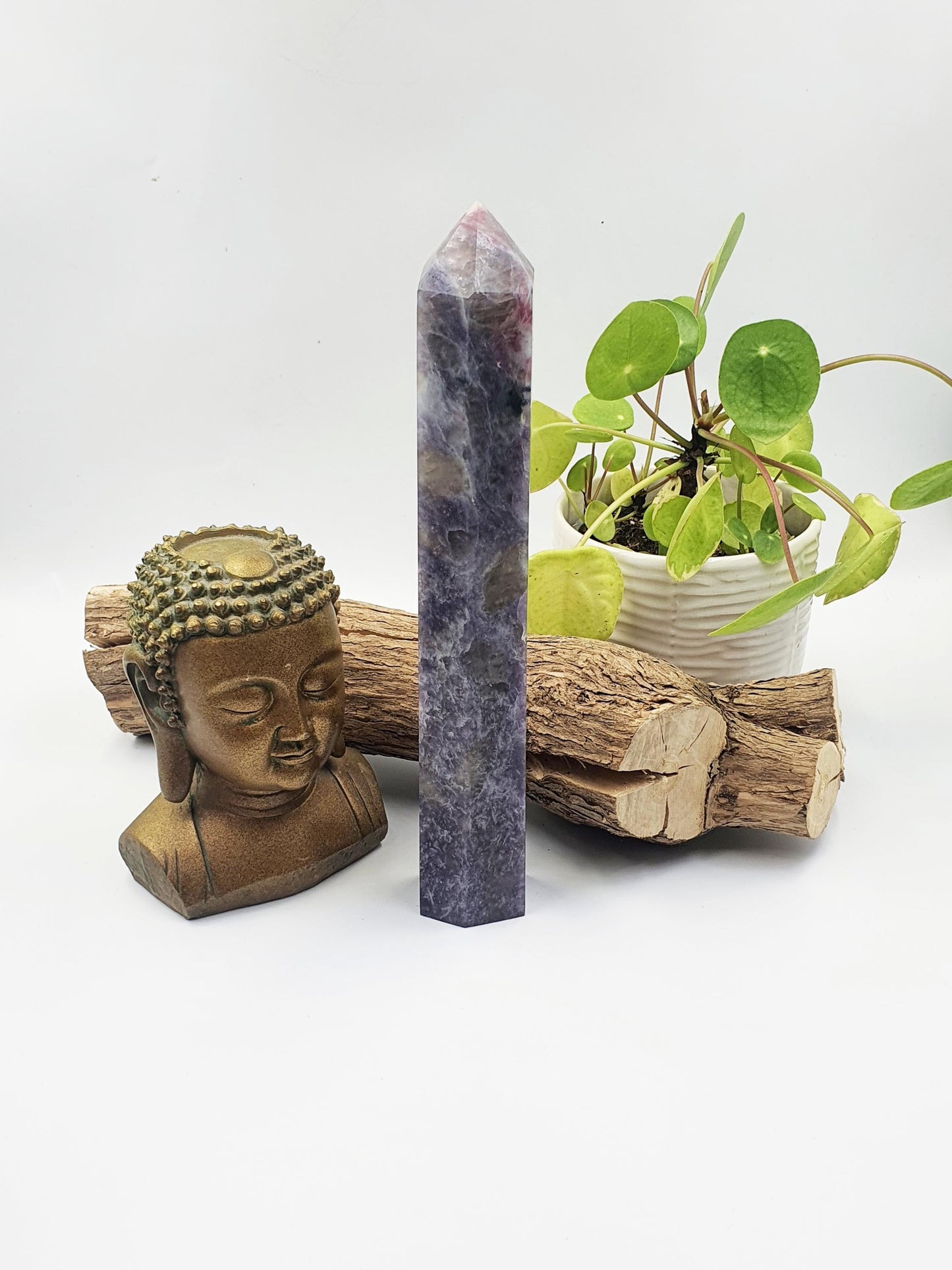 Huge Unicorn Stone (Pegmatite) Tower - Calming & Nurturing Crystal Obelisk - 27cm