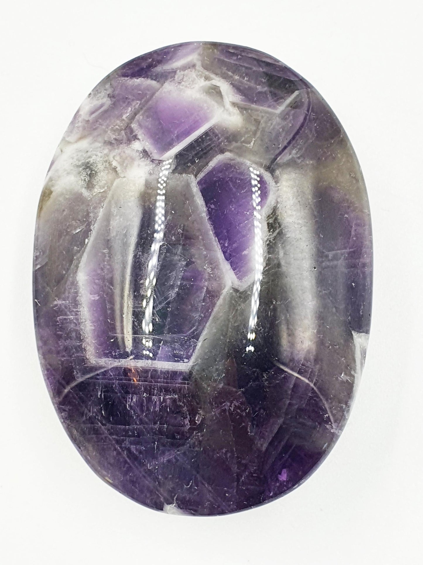 Dream Amethyst Palm Stone - Intuition & Spiritual Protection Crystal - 90g