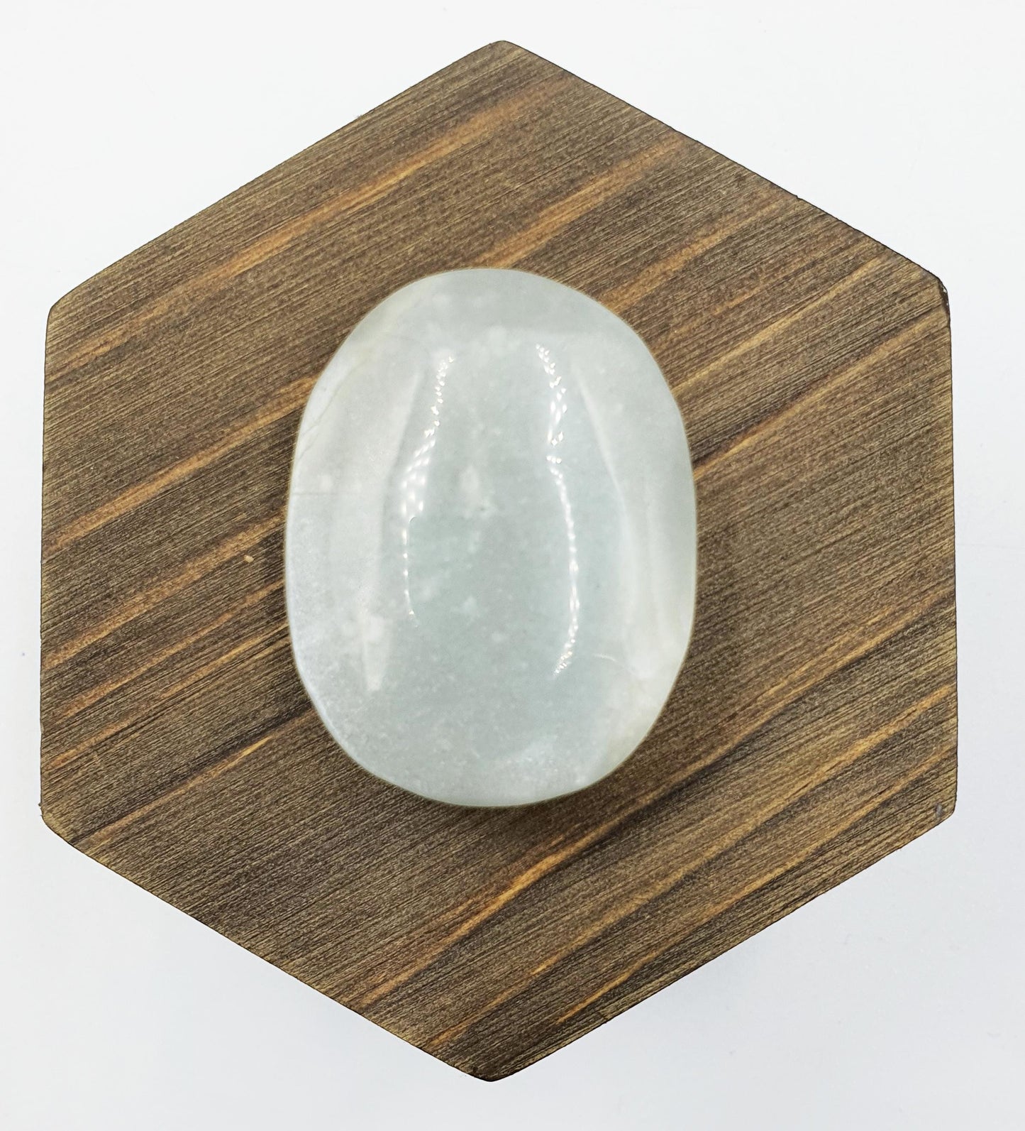 Green Moonstone Palm - Heart Chakra & Emotional Balance Healing Crystal - 40g