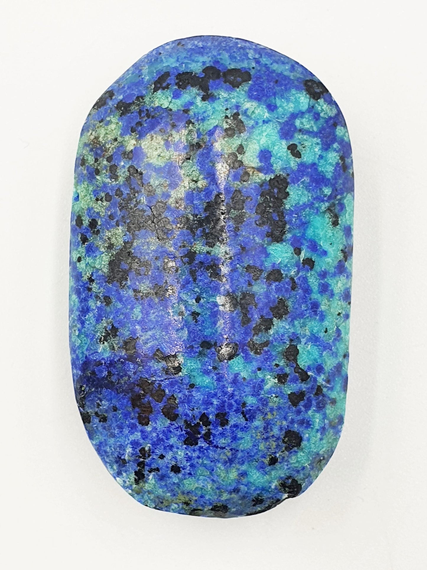 Rare Azurite Palm Stone - Intuition & Spiritual Insight Third Eye Chakra Crystal - 40g