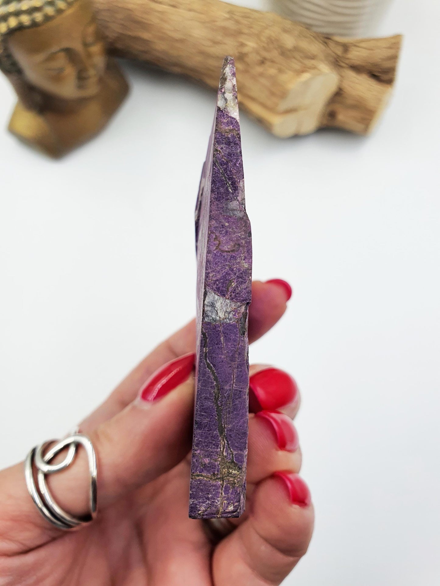 Purpurite Slab - Spiritual Awakening & Intuition Crystal Slice, 140g