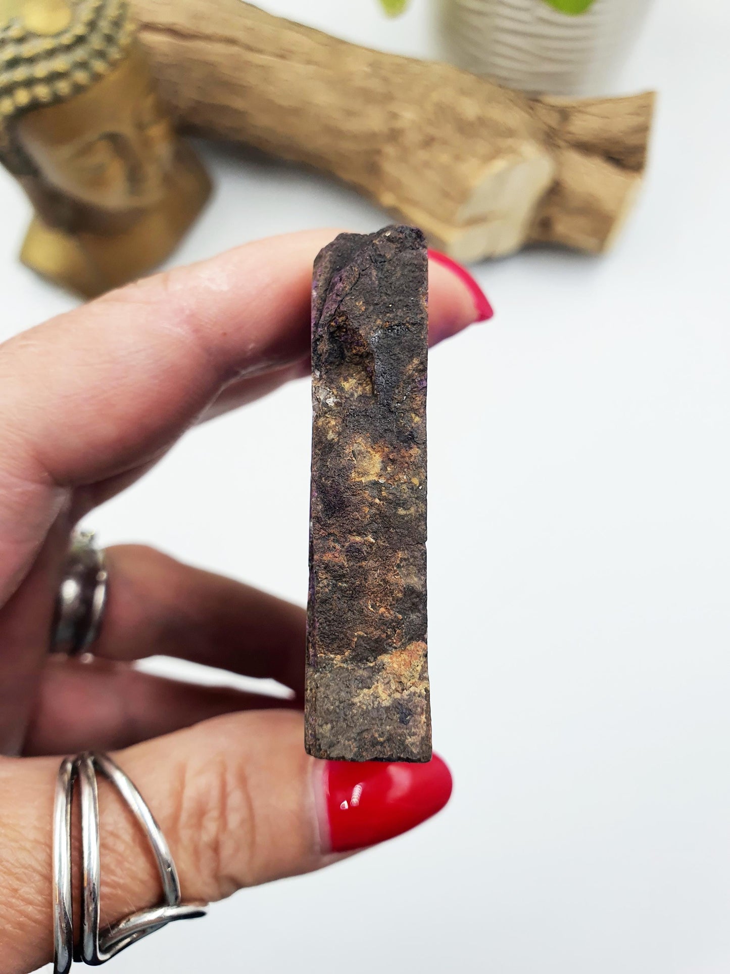 Purpurite Slab - Spiritual Awakening & Intuition Crystal Slice, 140g