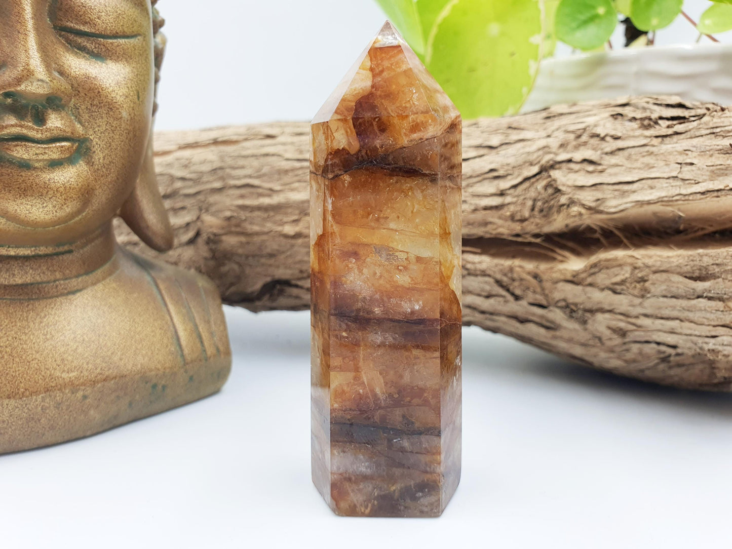 Golden Healer Quartz Tower - Spiritual Healing & Positive Energy Crystal Point - 115g